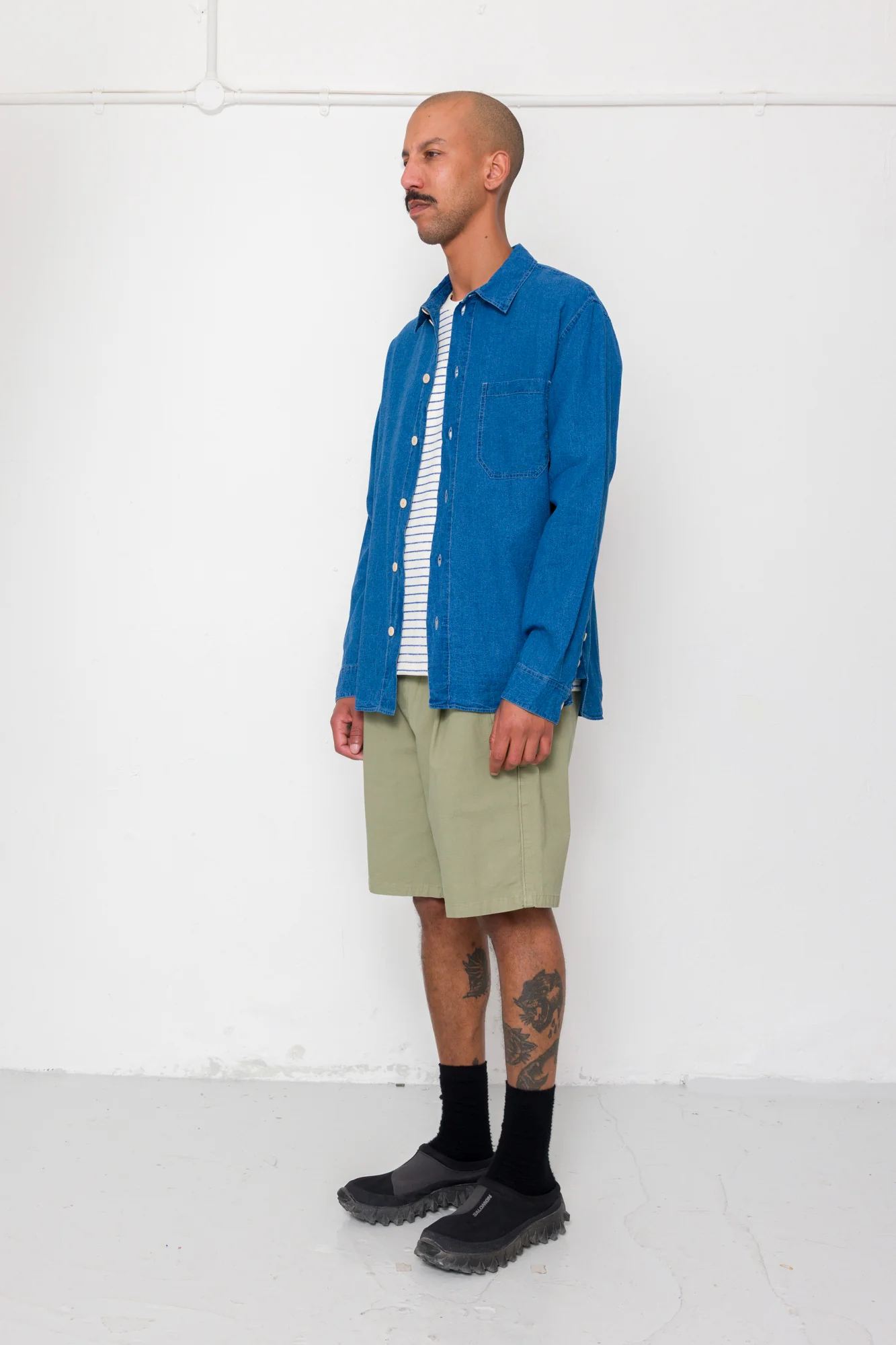 Easy Fit Shirt - Indigo Linen - Image 3
