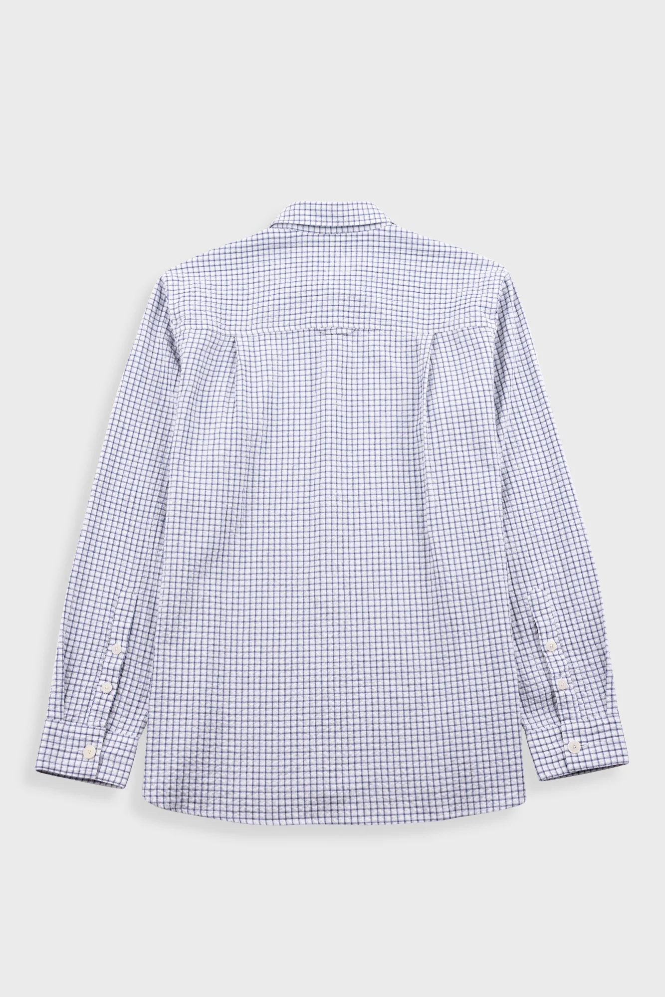 Easy Fit Shirt - Soft Blue Mini Check - Image 10