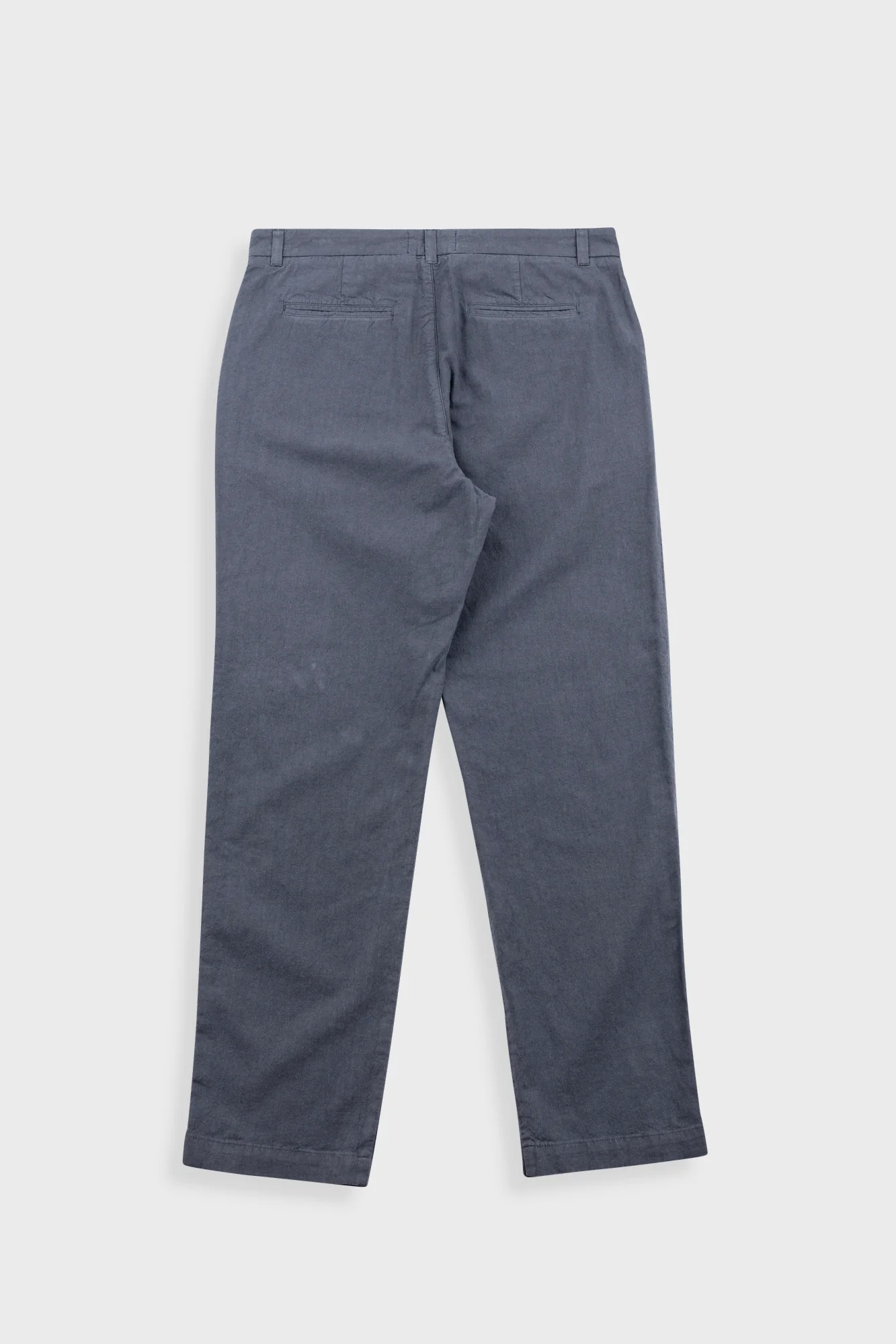 Fixed Waistband Cotton Linen Trouser - Charcoal - Image 9