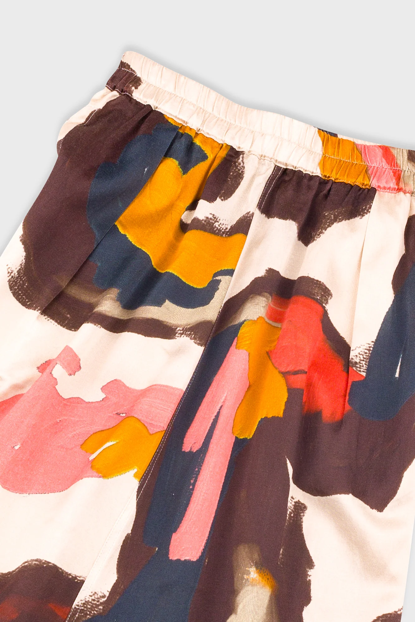 Full Seam Skirt - Impasto Print Satin - Image 6