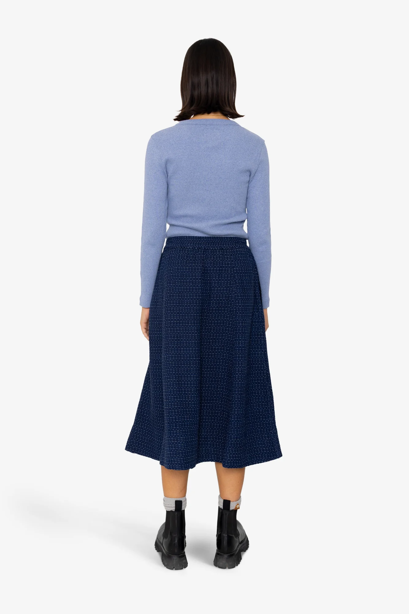 Full Seam Skirt - Indigo Floatstitch - Image 8