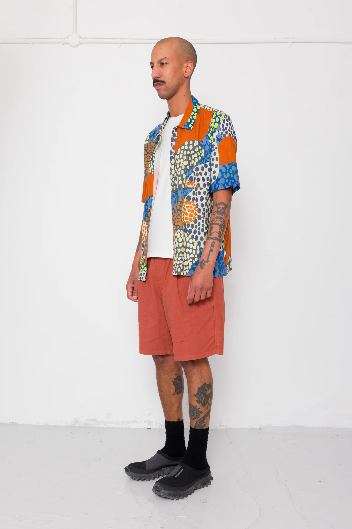 Gabe Shirt - Dot Print Red Multi - Image 4