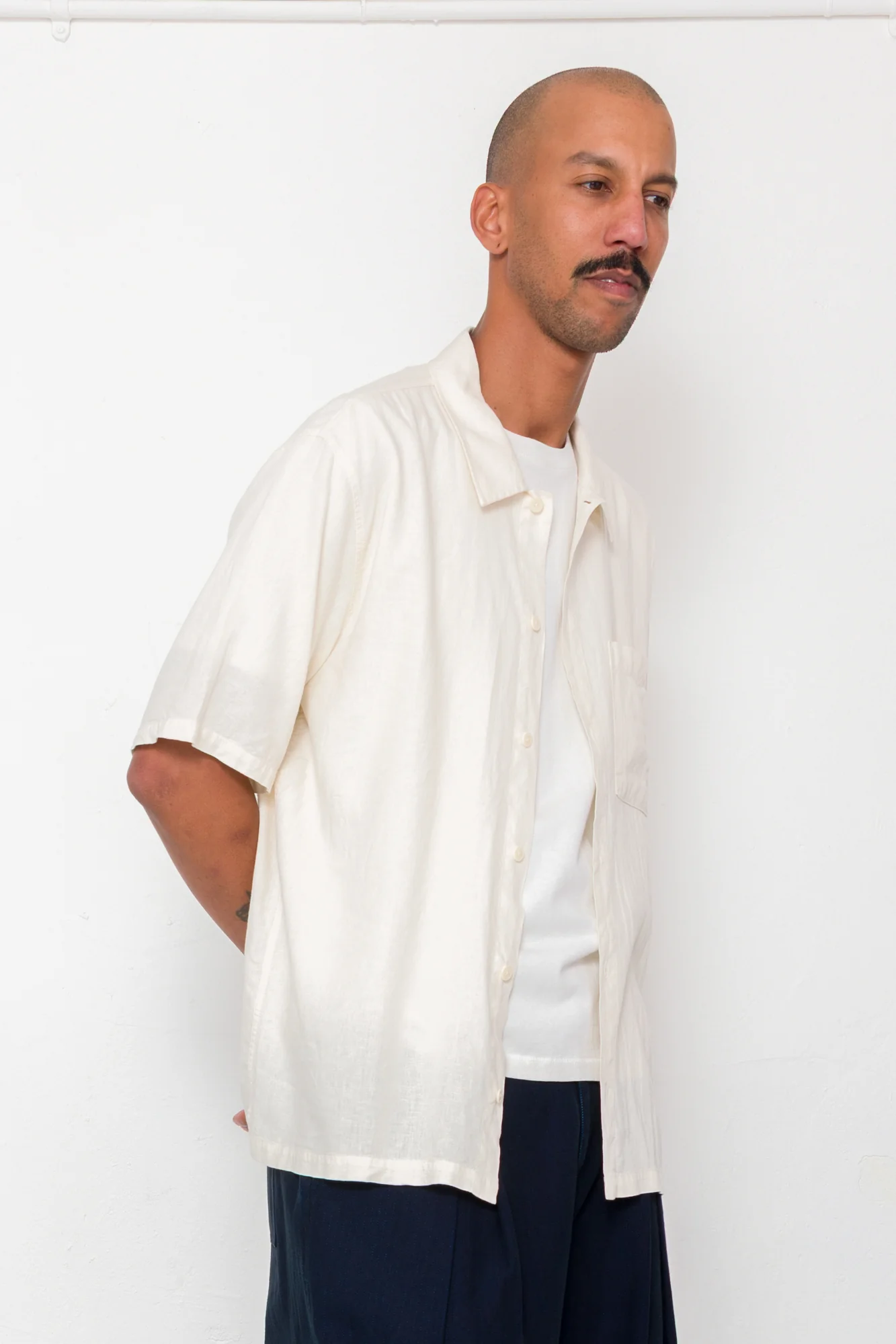 Gabe Shirt - Ecru - Image 9