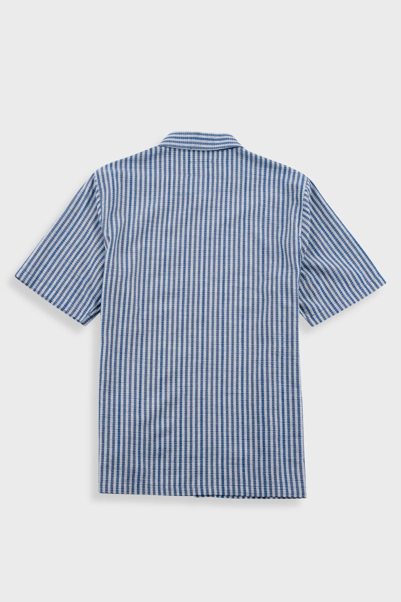 Gabe Shirt - Indigo Crinkle Mini Check - Image 7