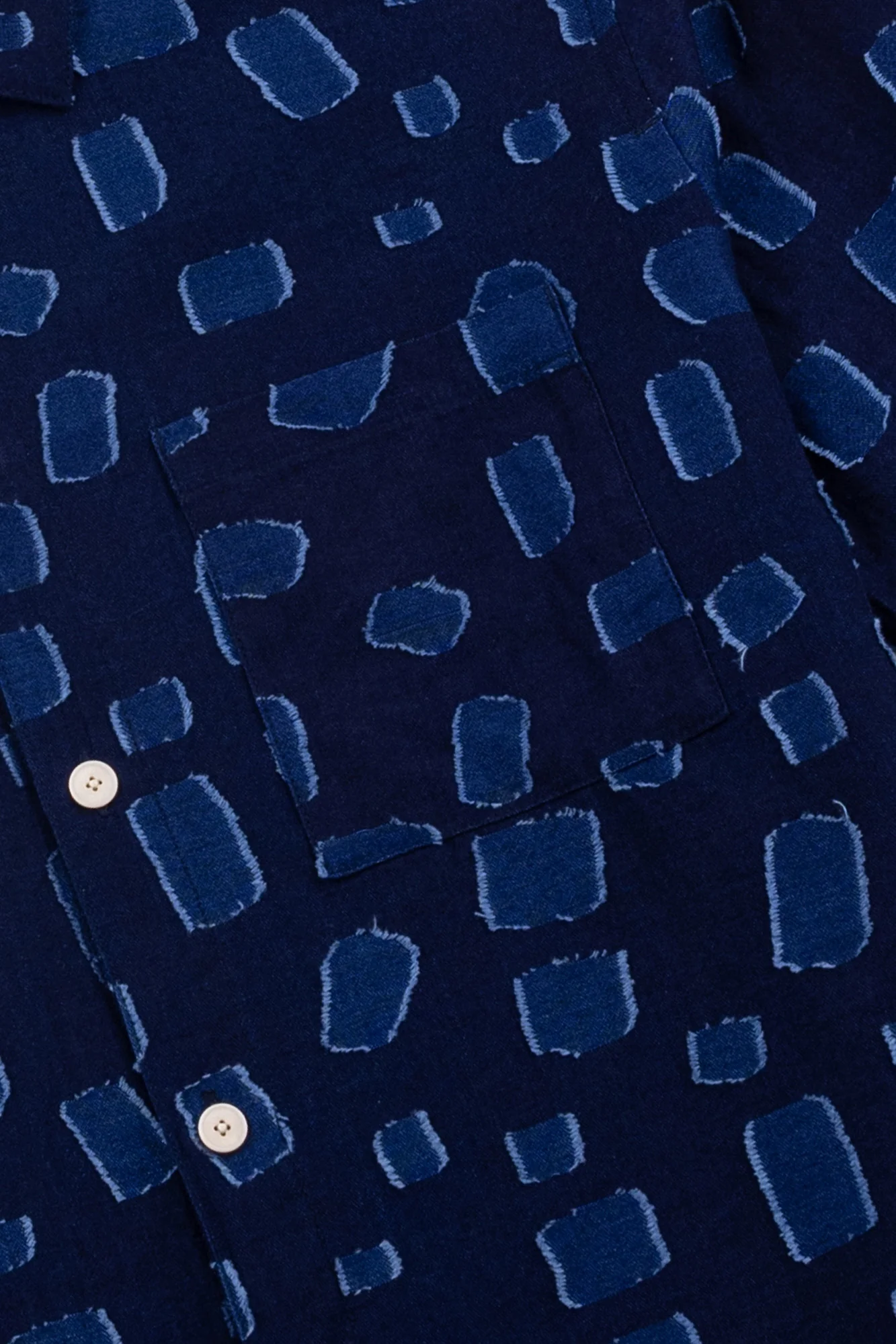Gabe Shirt - Indigo Irregular Dot - Image 3