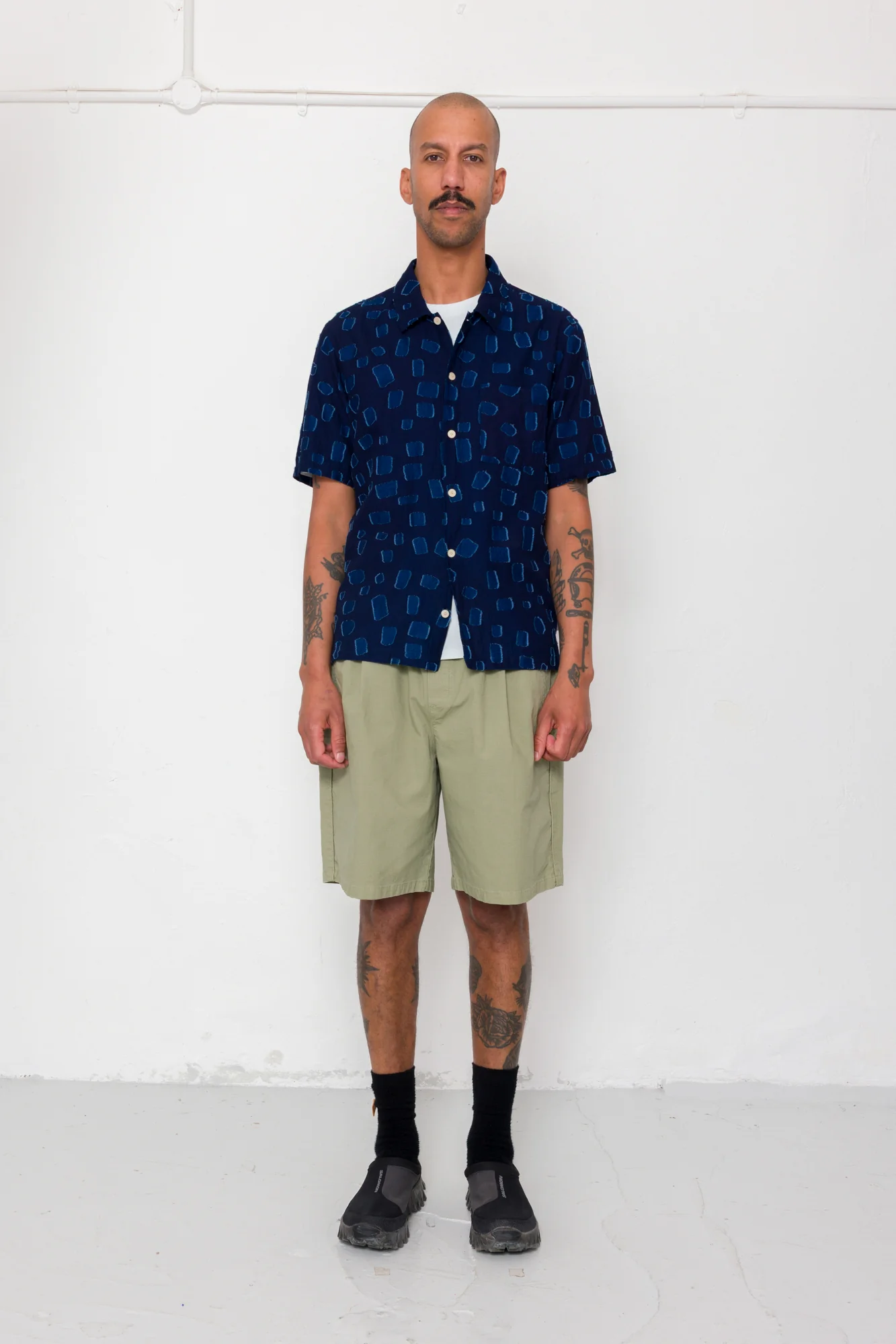 Gabe Shirt - Indigo Irregular Dot - Image 4