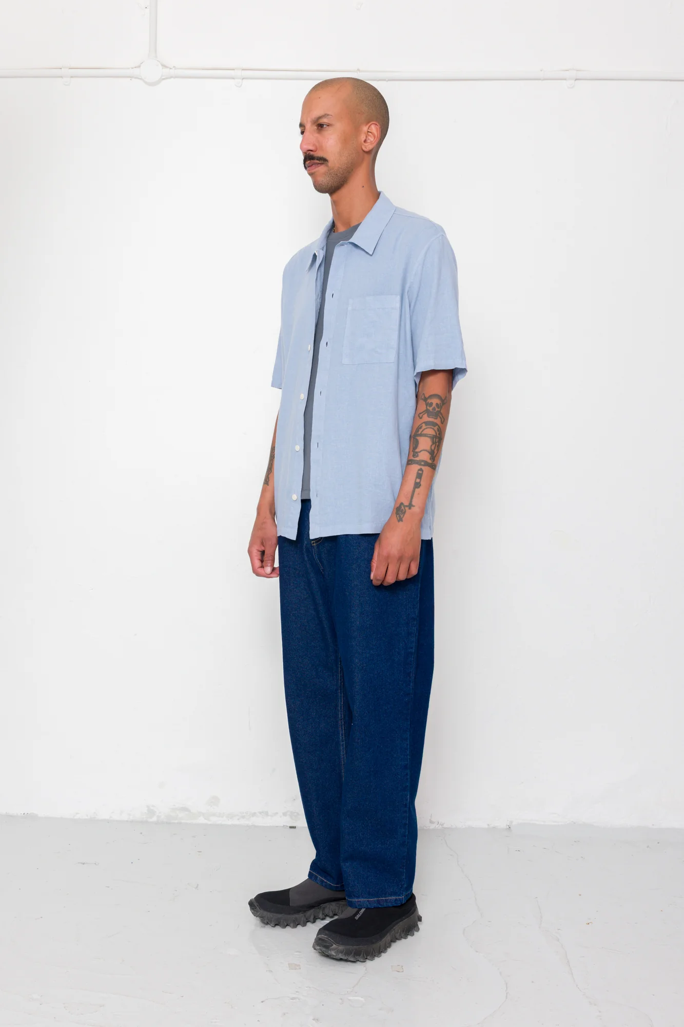 Gabe Shirt - Soft Blue - Image 3
