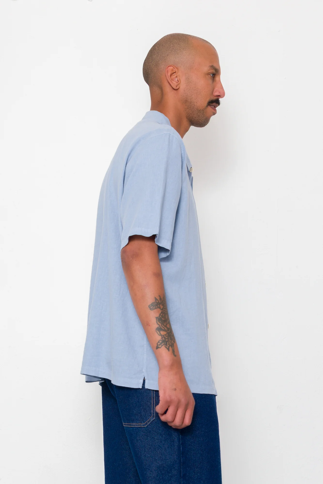 Gabe Shirt - Soft Blue - Image 6