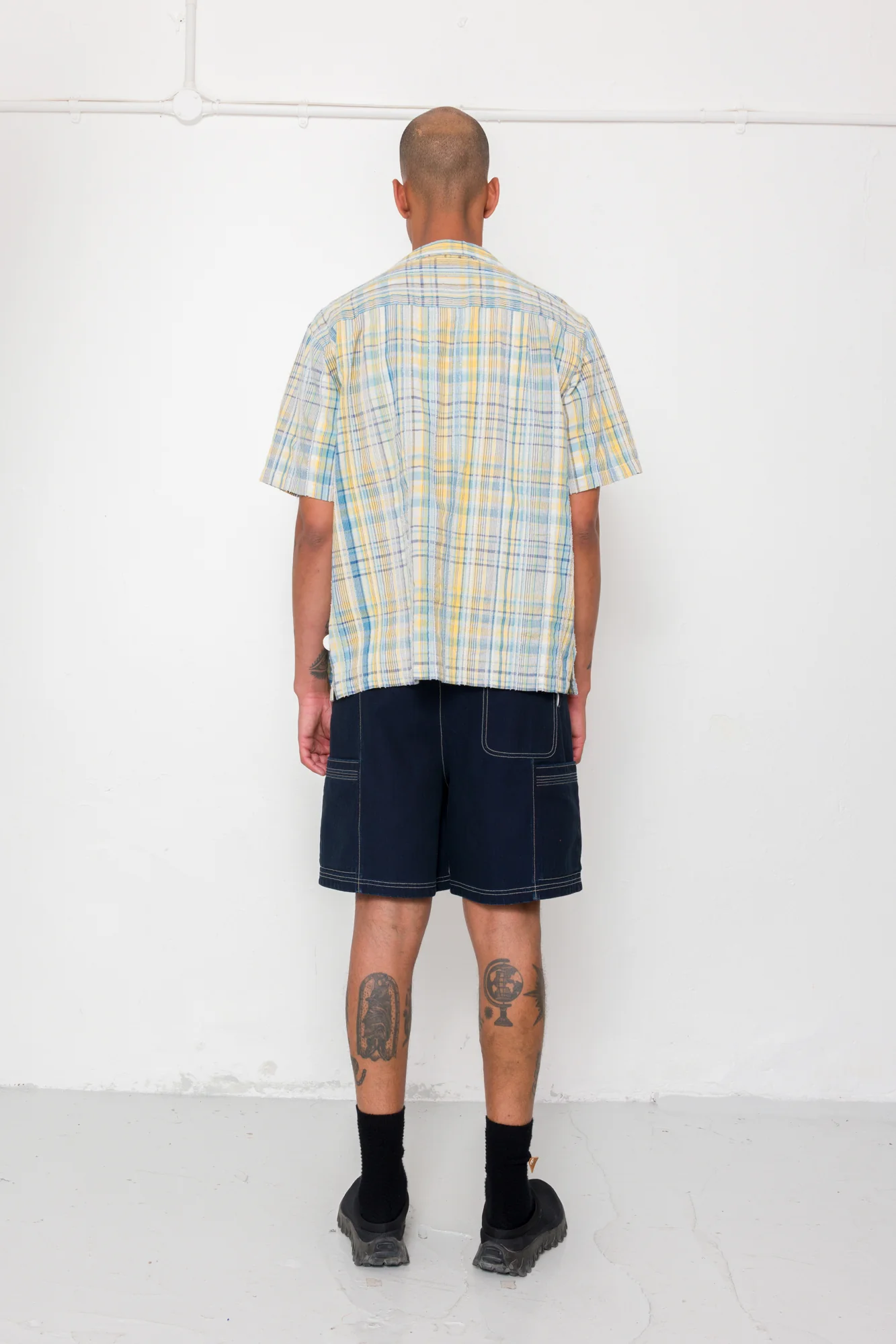 Gabe Shirt - Yellow Blue Cut Check - Image 7