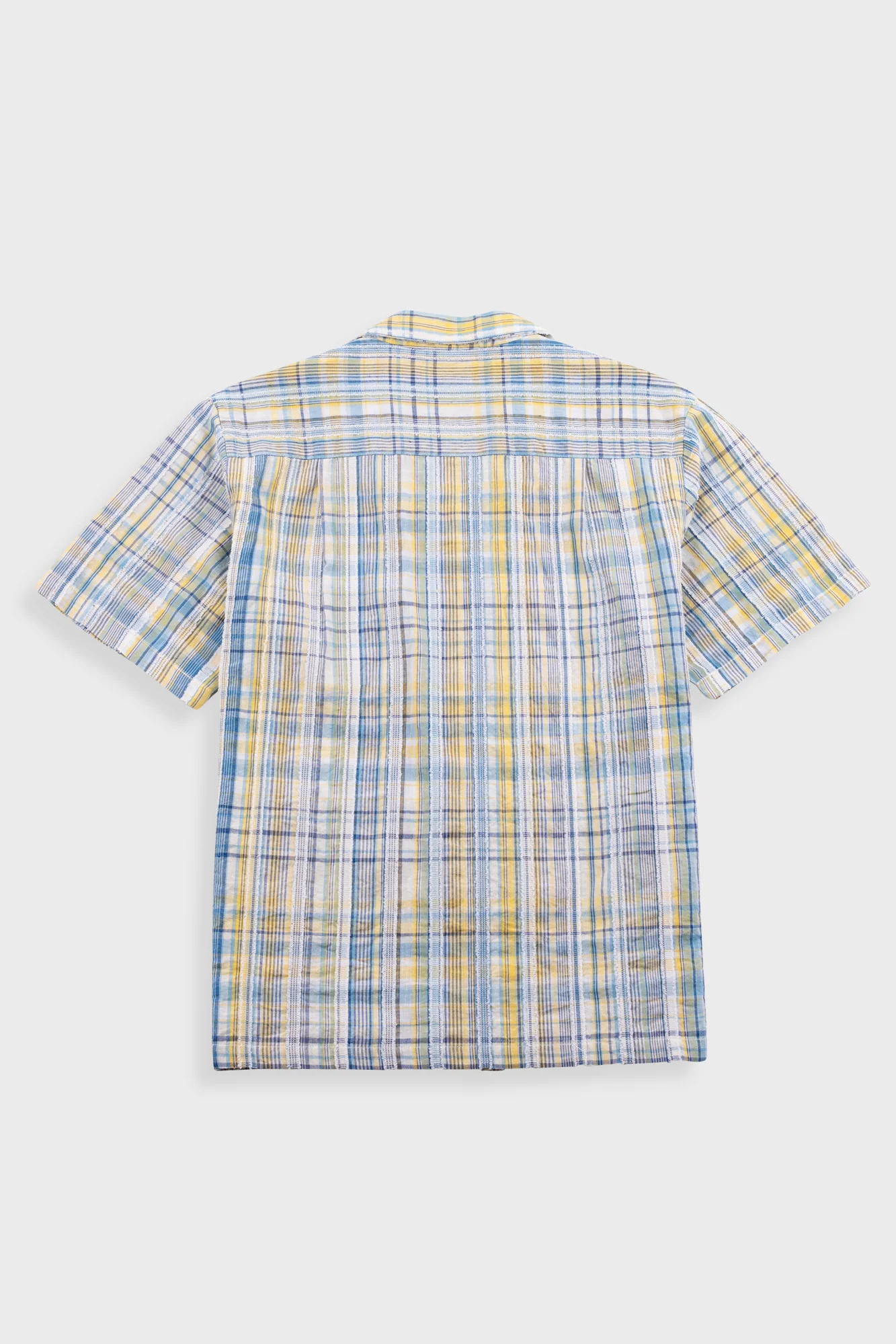 Gabe Shirt - Yellow Blue Cut Check - Image 8
