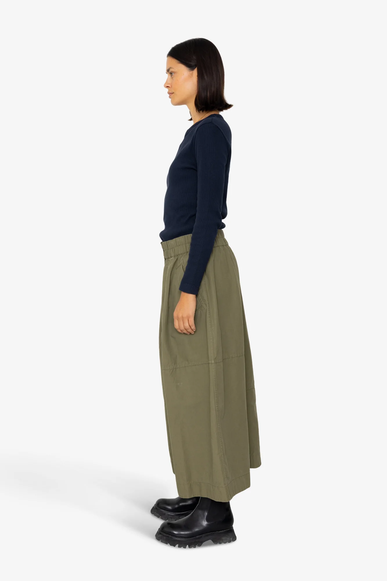 Maxi Skirt - Dark Olive - Image 4
