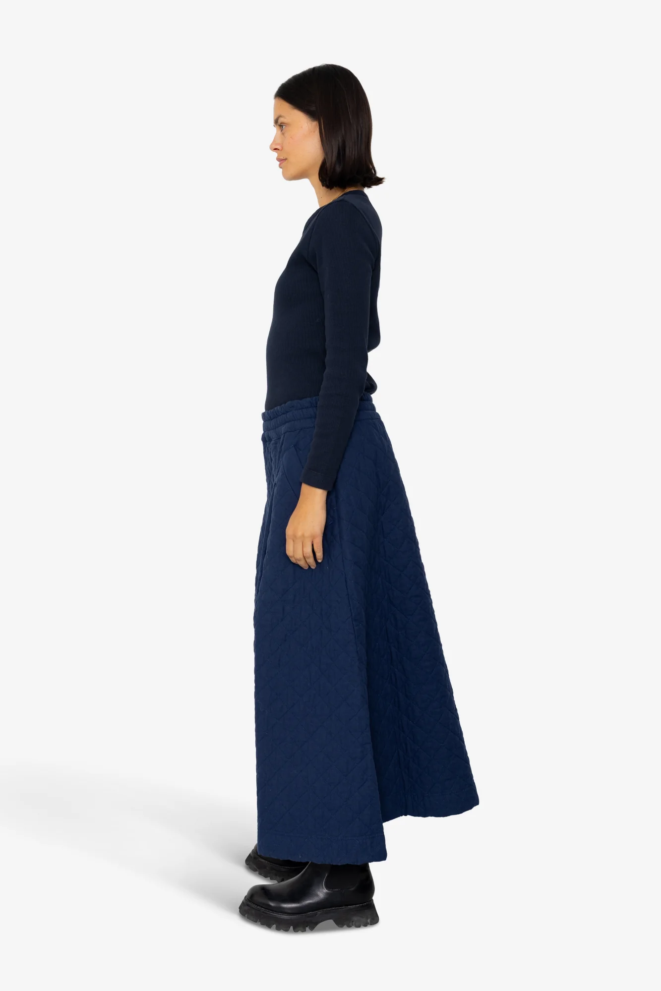 Maxi Skirt - Quilted Navy - Image 4