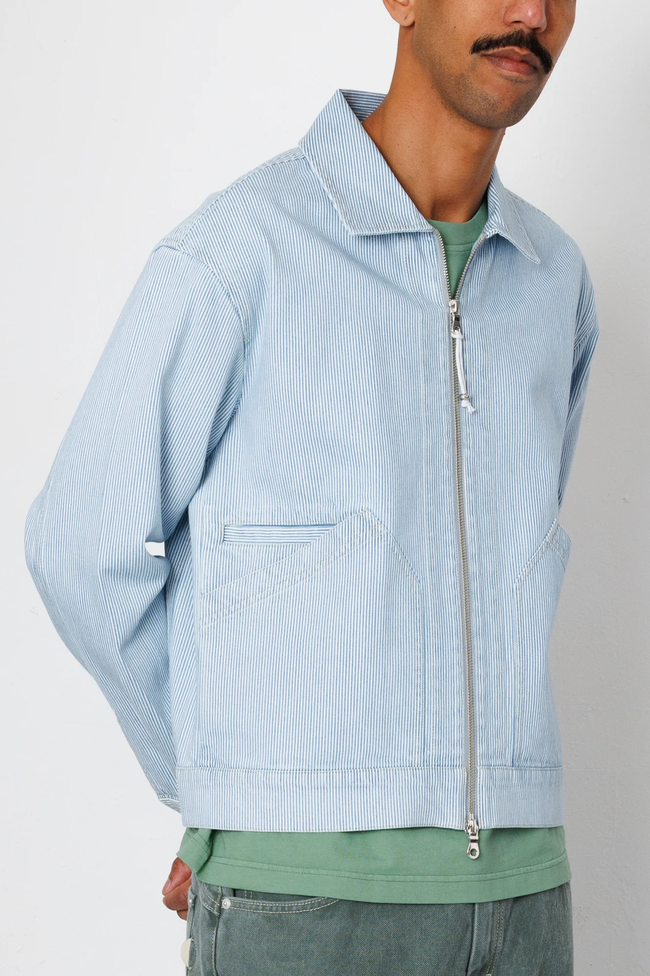 Mechanic Jacket - Pale Ticking Stripe - Image 6