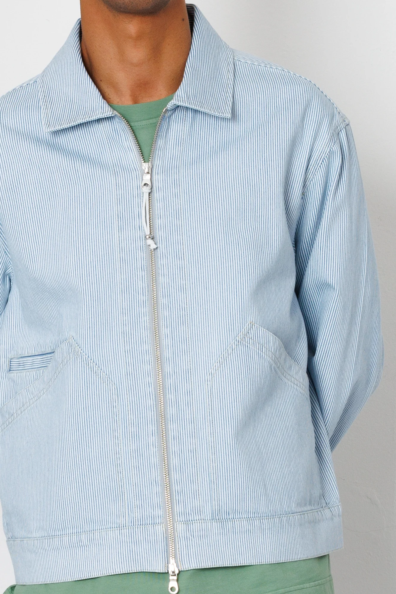 Mechanic Jacket - Pale Ticking Stripe - Image 7