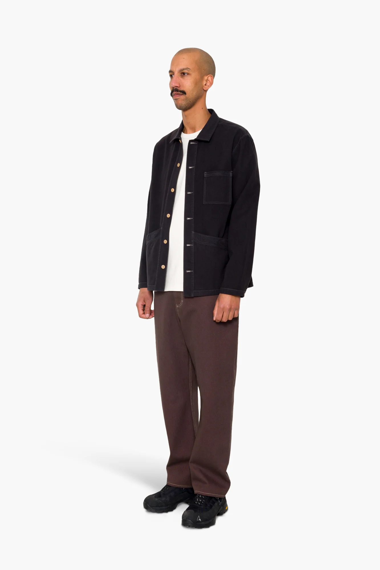 Meyer Shirt Jacket - Black Herringbone - Image 4