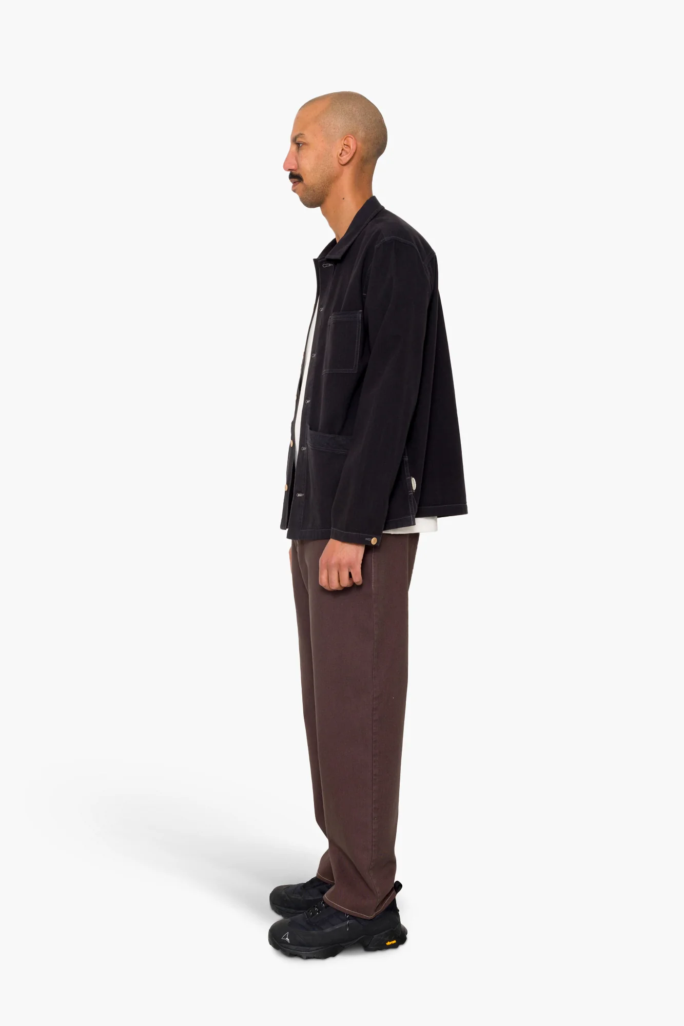 Meyer Shirt Jacket - Black Herringbone - Image 5