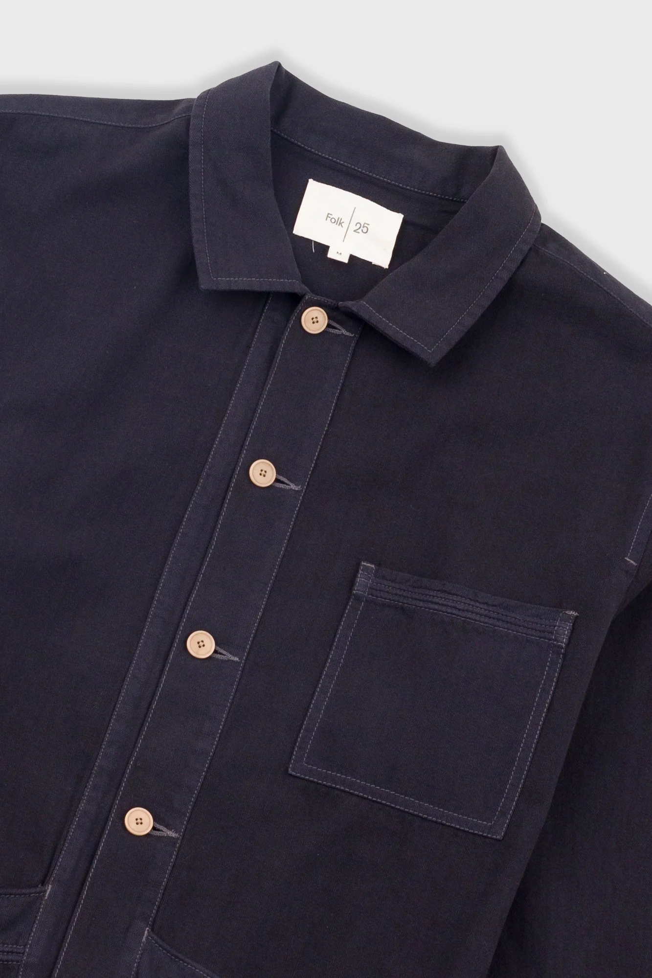 Meyer Shirt Jacket - Black Herringbone - Image 7