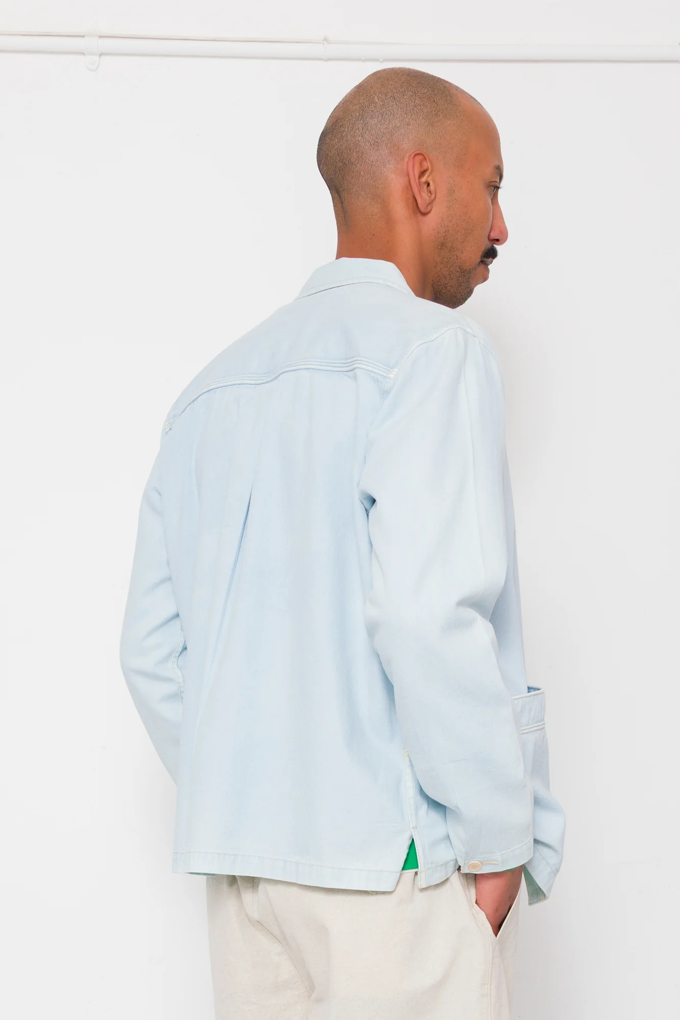 Meyer Shirt Jacket - Light Denim - Image 6