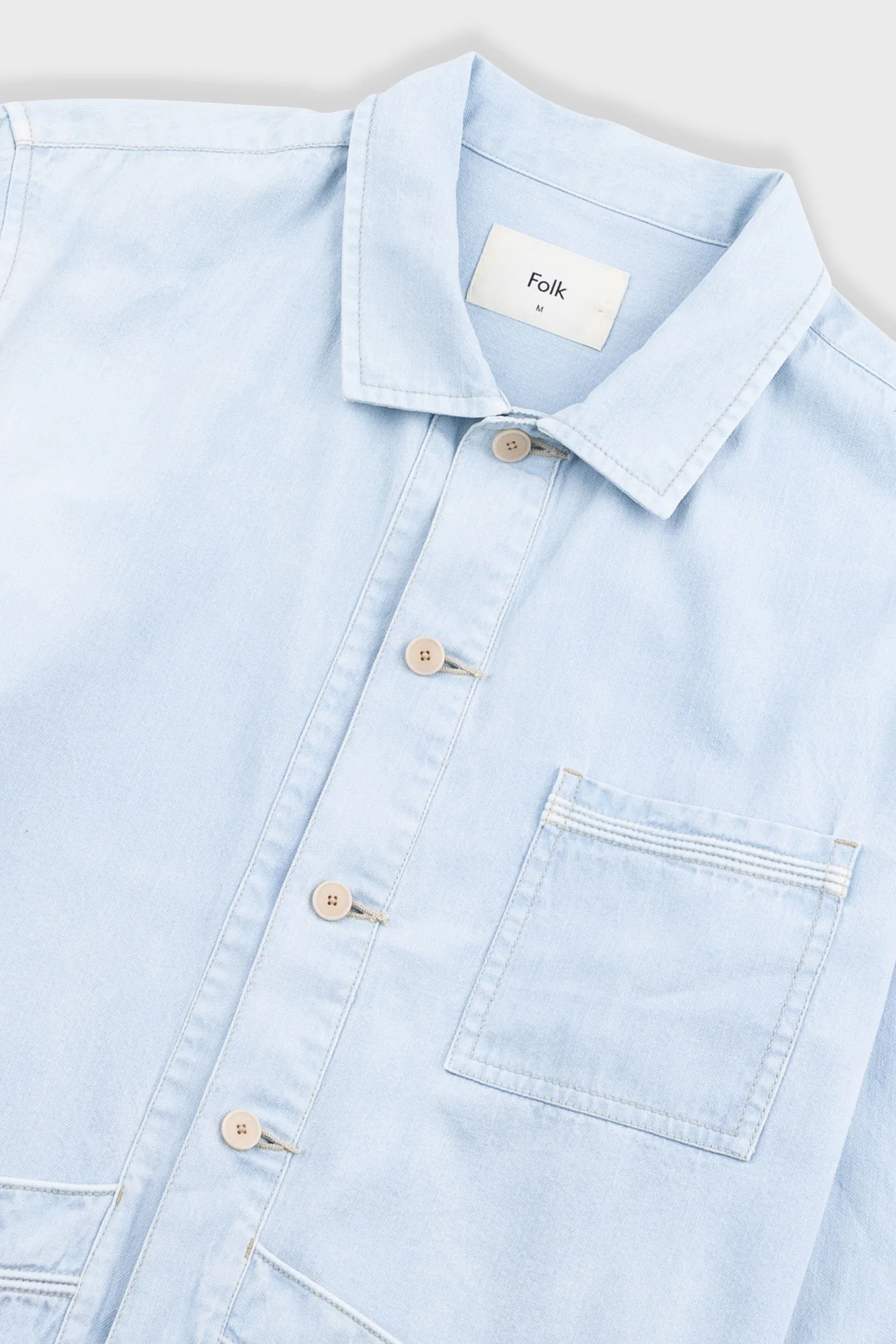 Meyer Shirt Jacket - Light Denim - Image 9