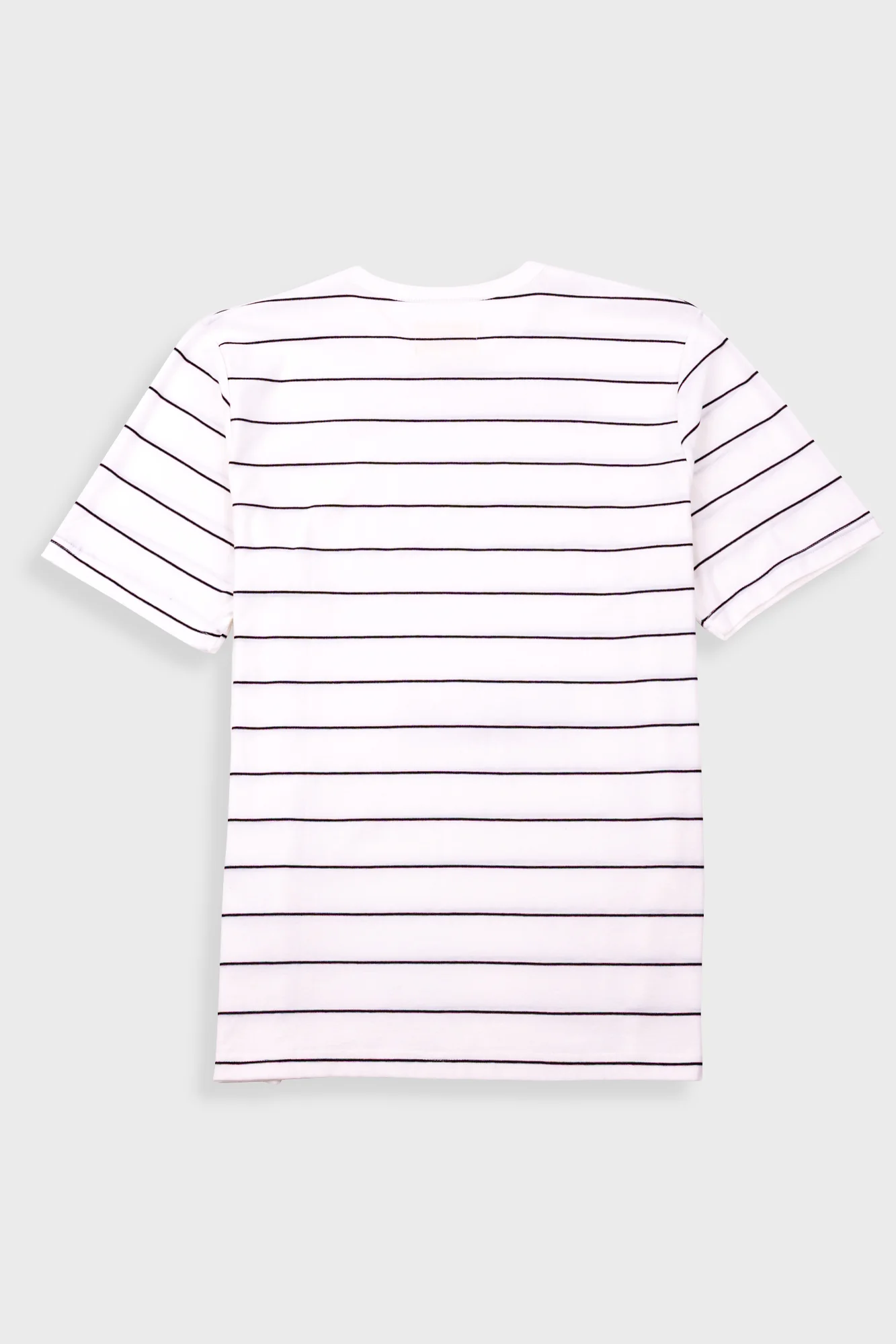 Microstripe T-Shirt - Ecru / Black Grape - Image 9