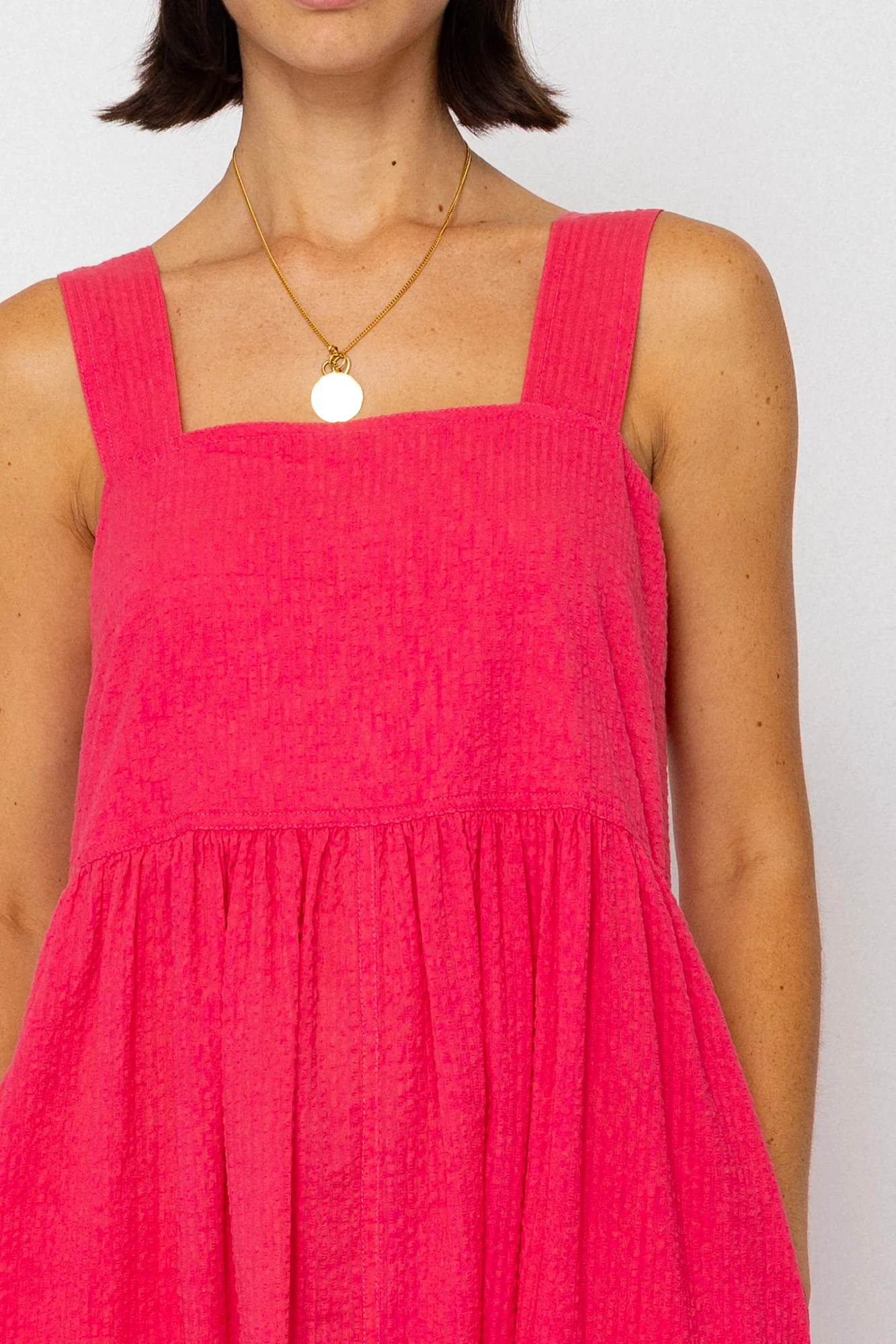 Midi Day Dress - Rose Red - Image 7