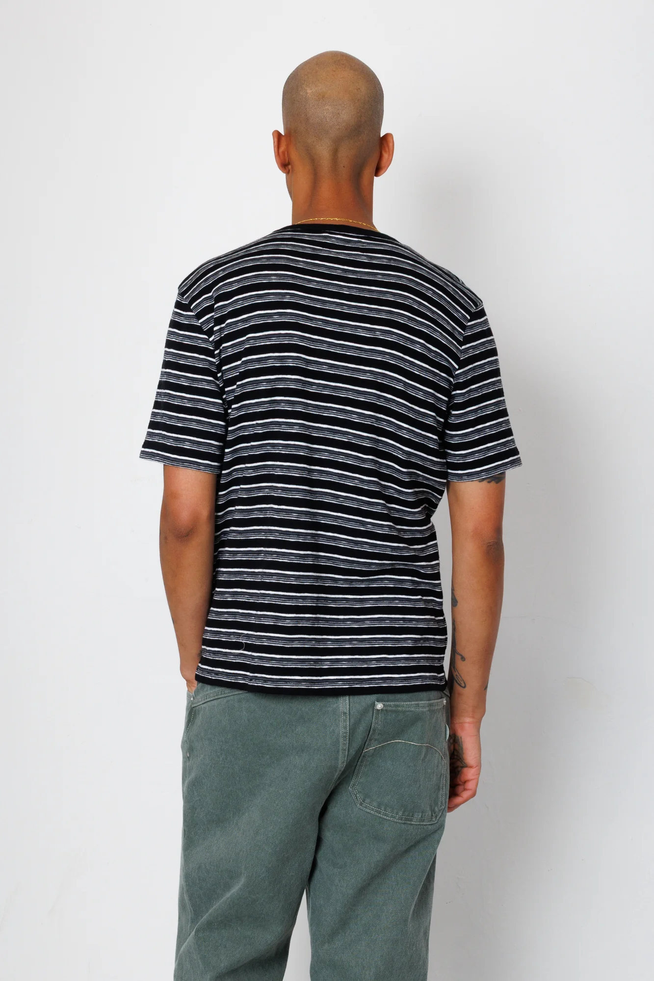 Multistripe T-Shirt - Black Comet Stripe - Image 6