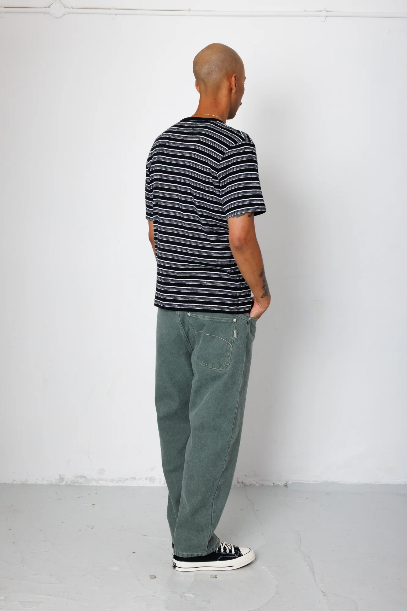 Multistripe T-Shirt - Black Comet Stripe - Image 7