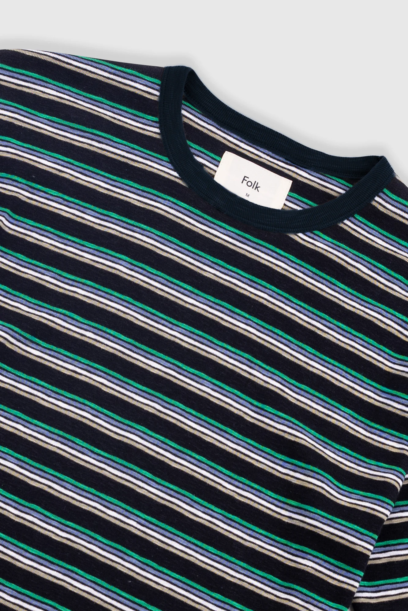 Multistripe T-Shirt - Black / Green Mix - Image 5
