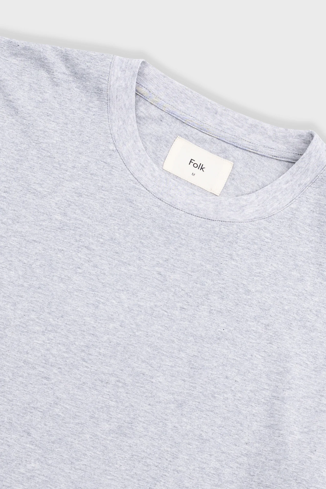 Oversized T-Shirt - Grey Melange Slub - Image 5