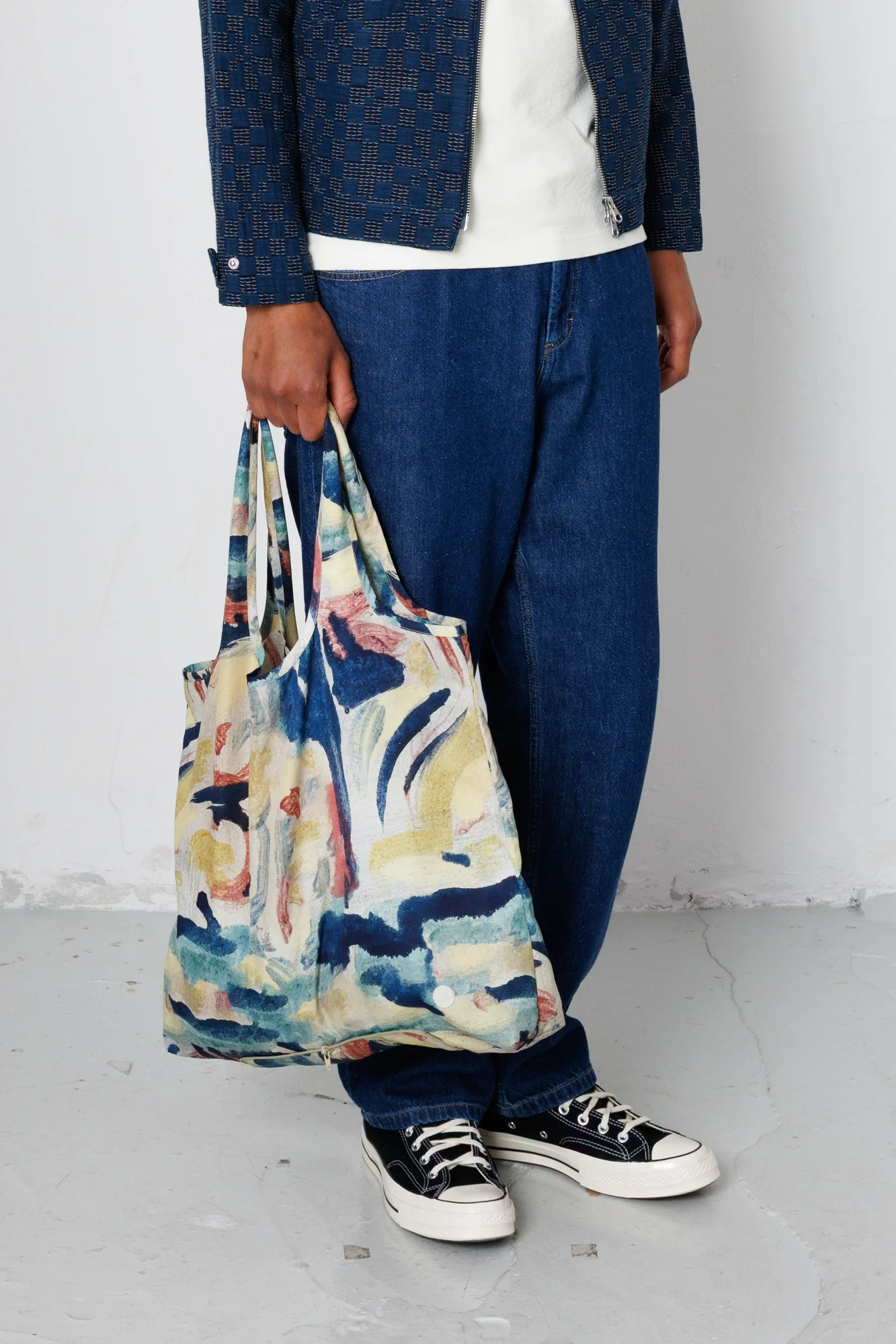 Packable Tote Bag - Paradise Print | Folk x Goss Brothers - Image 4
