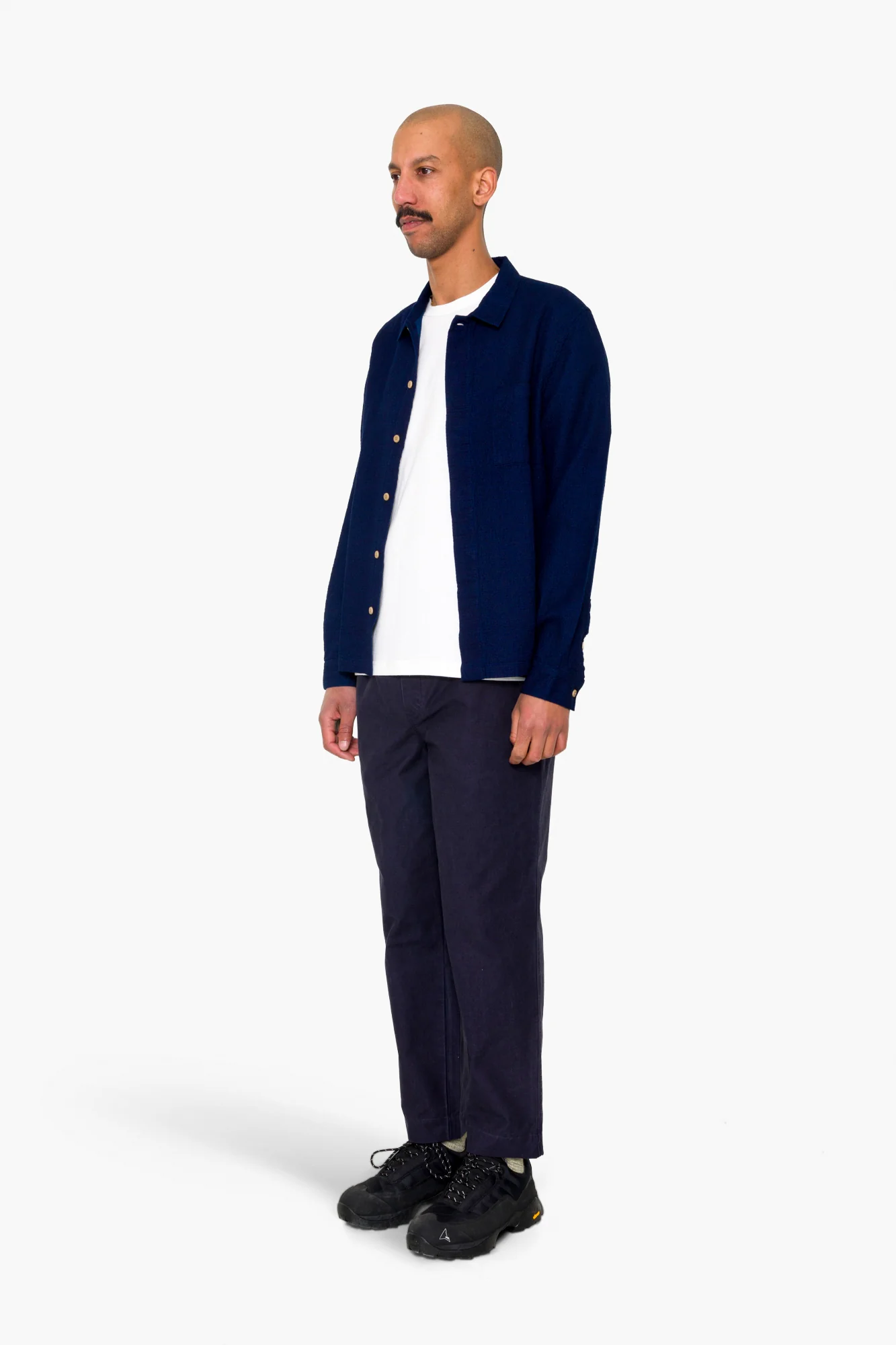Patch Shirt - Indigo Doublecloth - Image 3
