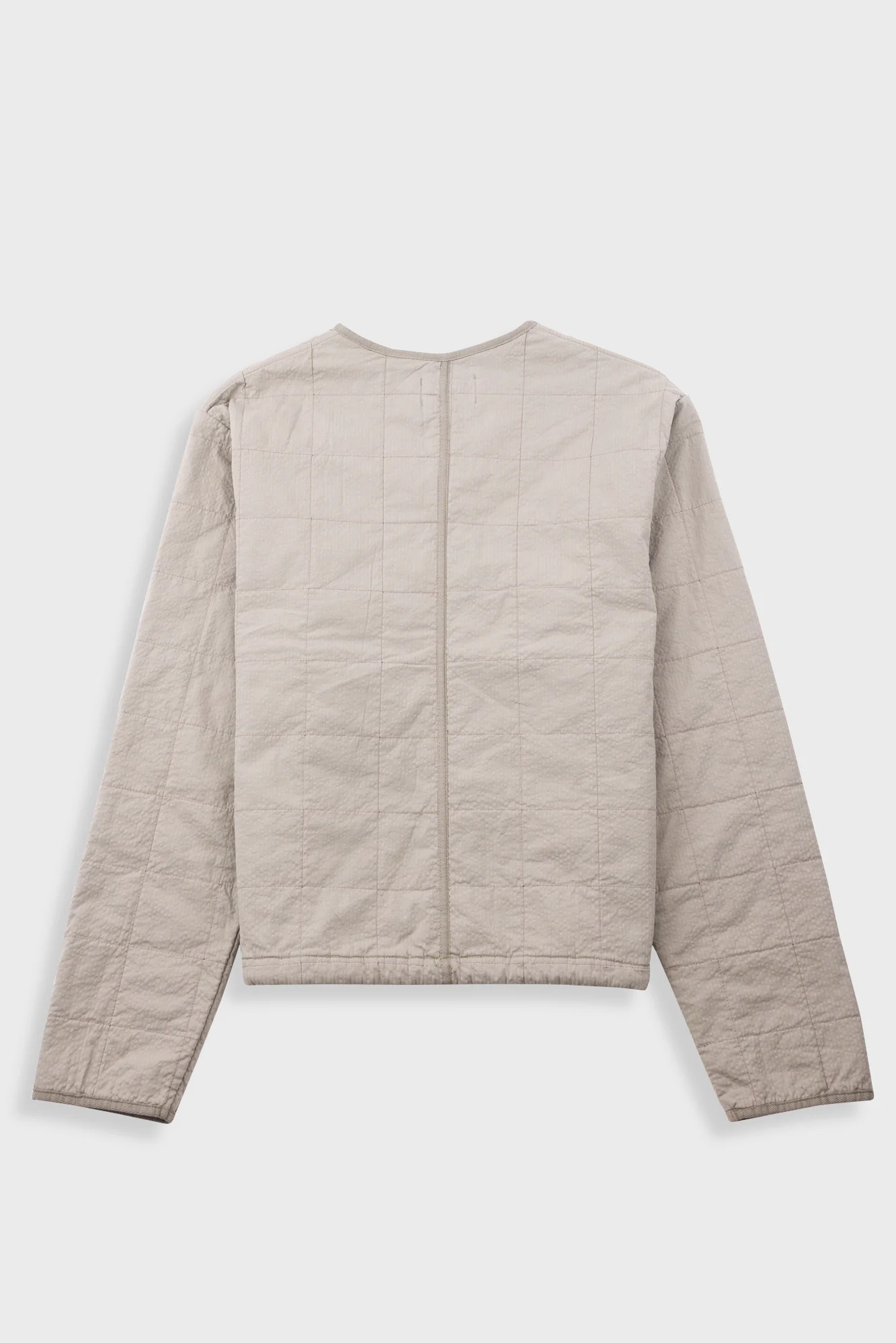Quilted Liner Jacket - Smoke Grey Seersucker - Image 9