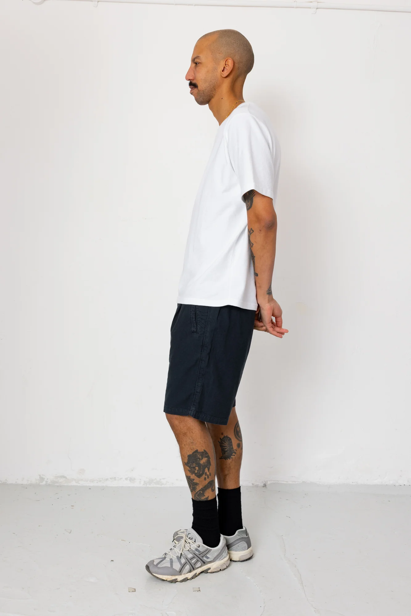 Relaxed Assembly Short - Black Cotton Linen - Image 6