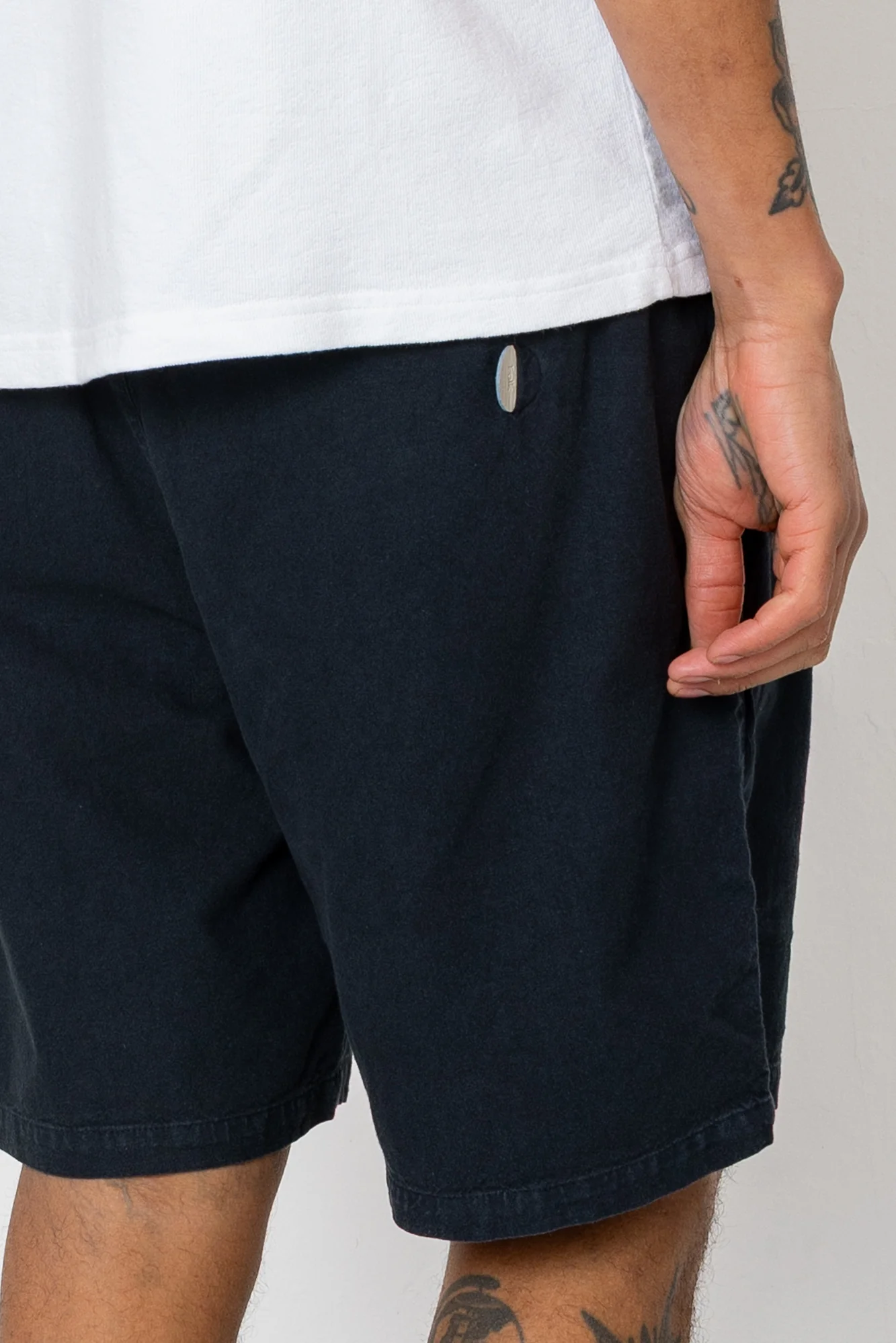 Relaxed Assembly Short - Black Cotton Linen - Image 8