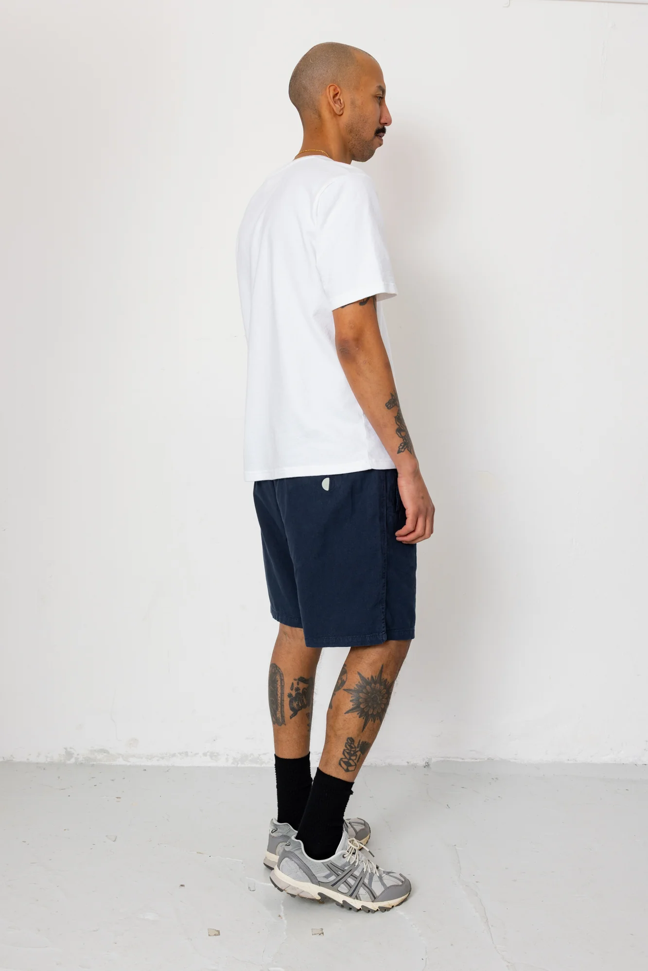 Relaxed Assembly Short - Dark Navy Cotton Linen - Image 7