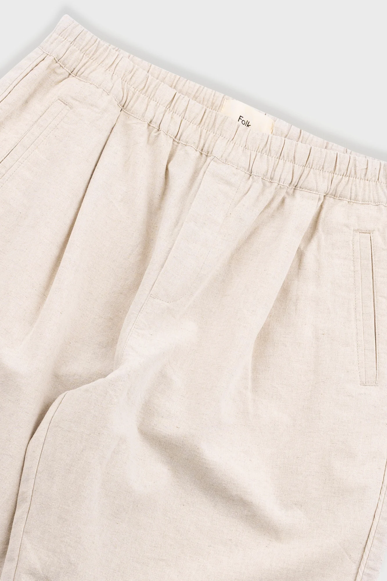 Relaxed Assembly Short - Natural Linen Cotton Canvas - Image 4