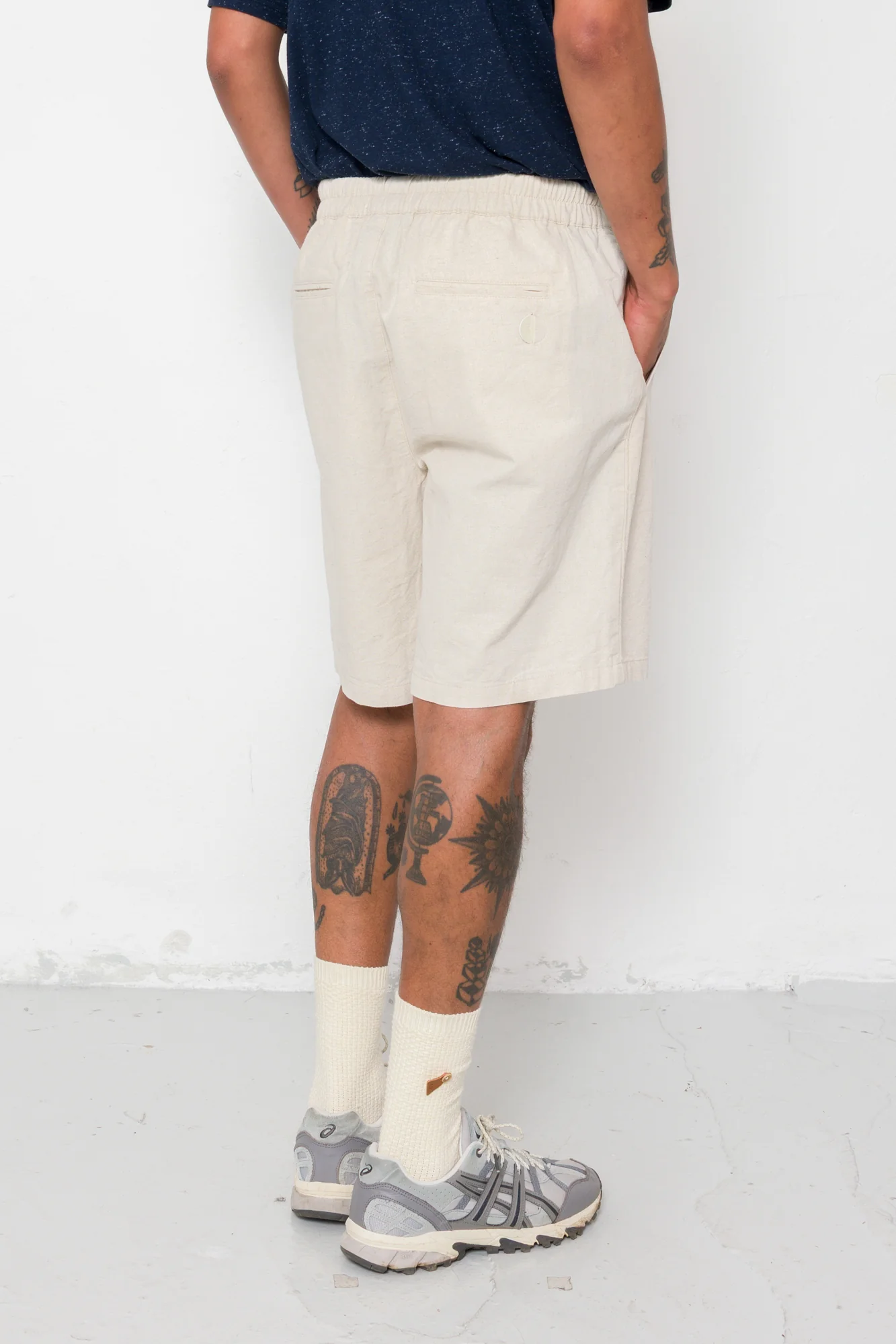 Relaxed Assembly Short - Natural Linen Cotton Canvas - Image 5