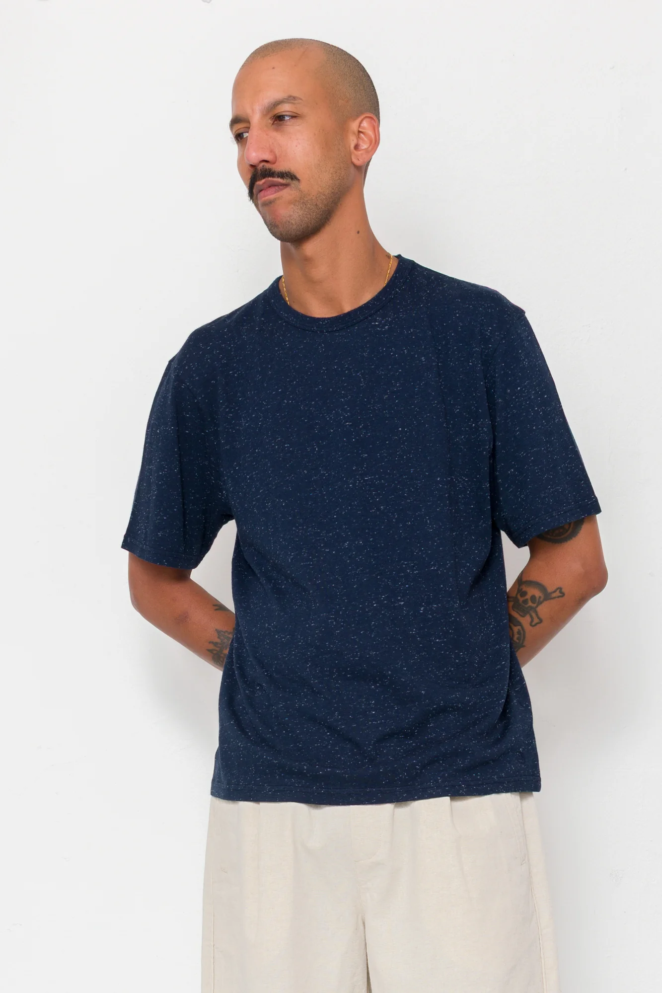 Relaxed Assembly T-Shirt - Navy Nep - Image 6