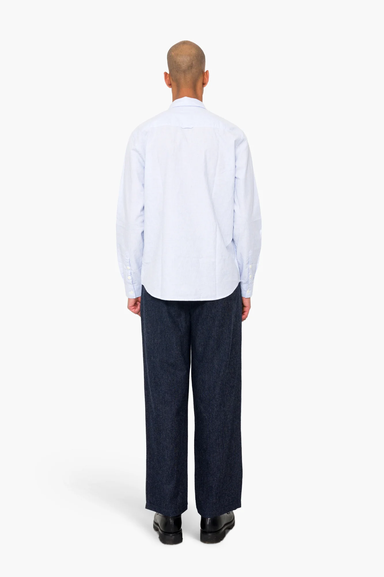Relaxed Fit Shirt - Blue Microstripe - Image 8