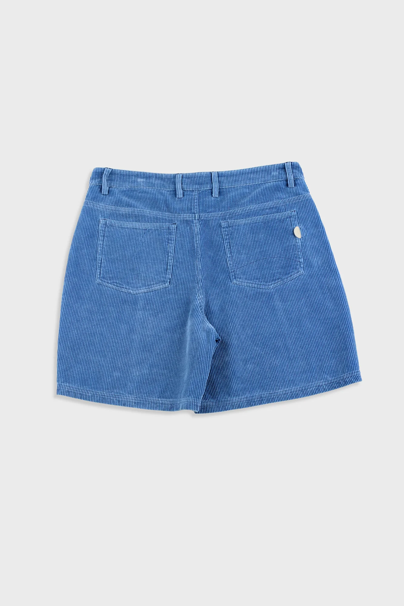 Relaxed Jean Short - Soft Blue Cord - Image 5