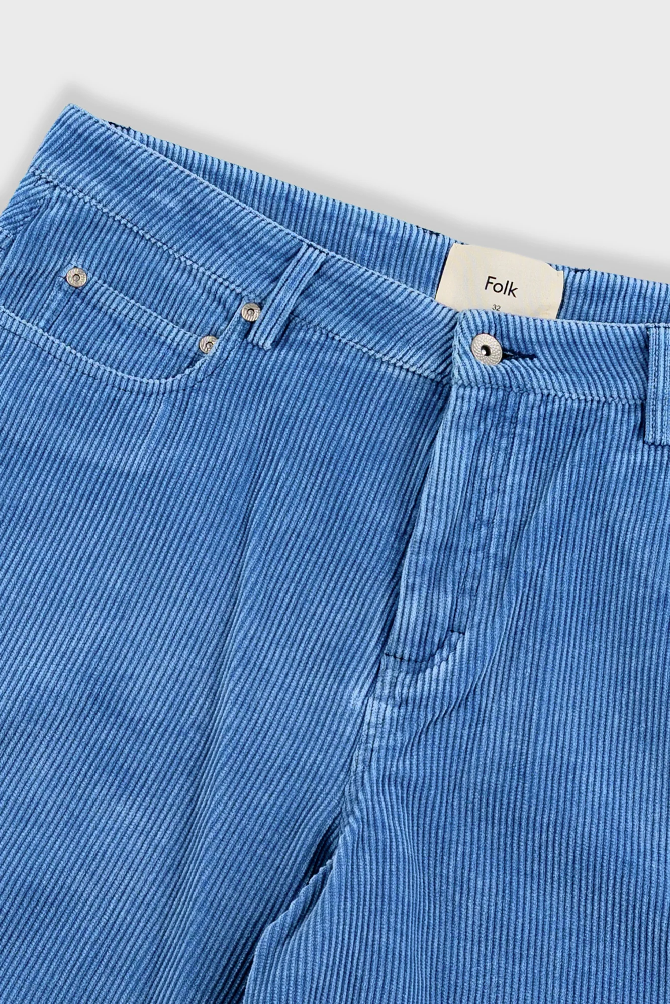 Relaxed Jean Short - Soft Blue Cord - Image 7