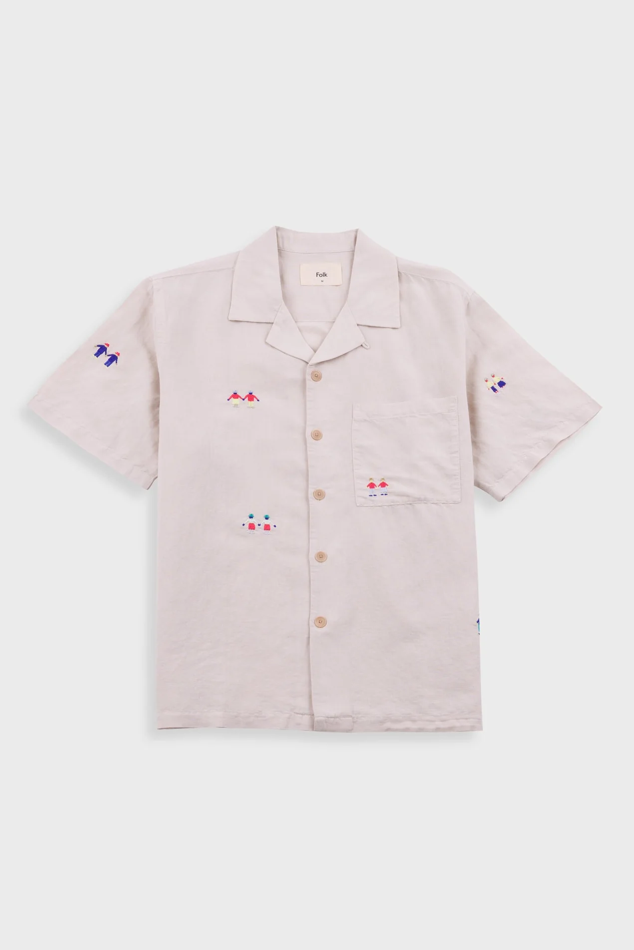 Relaxed Soft Collar Shirt - Ecru Embroidery | END. Exclusive - Image 5