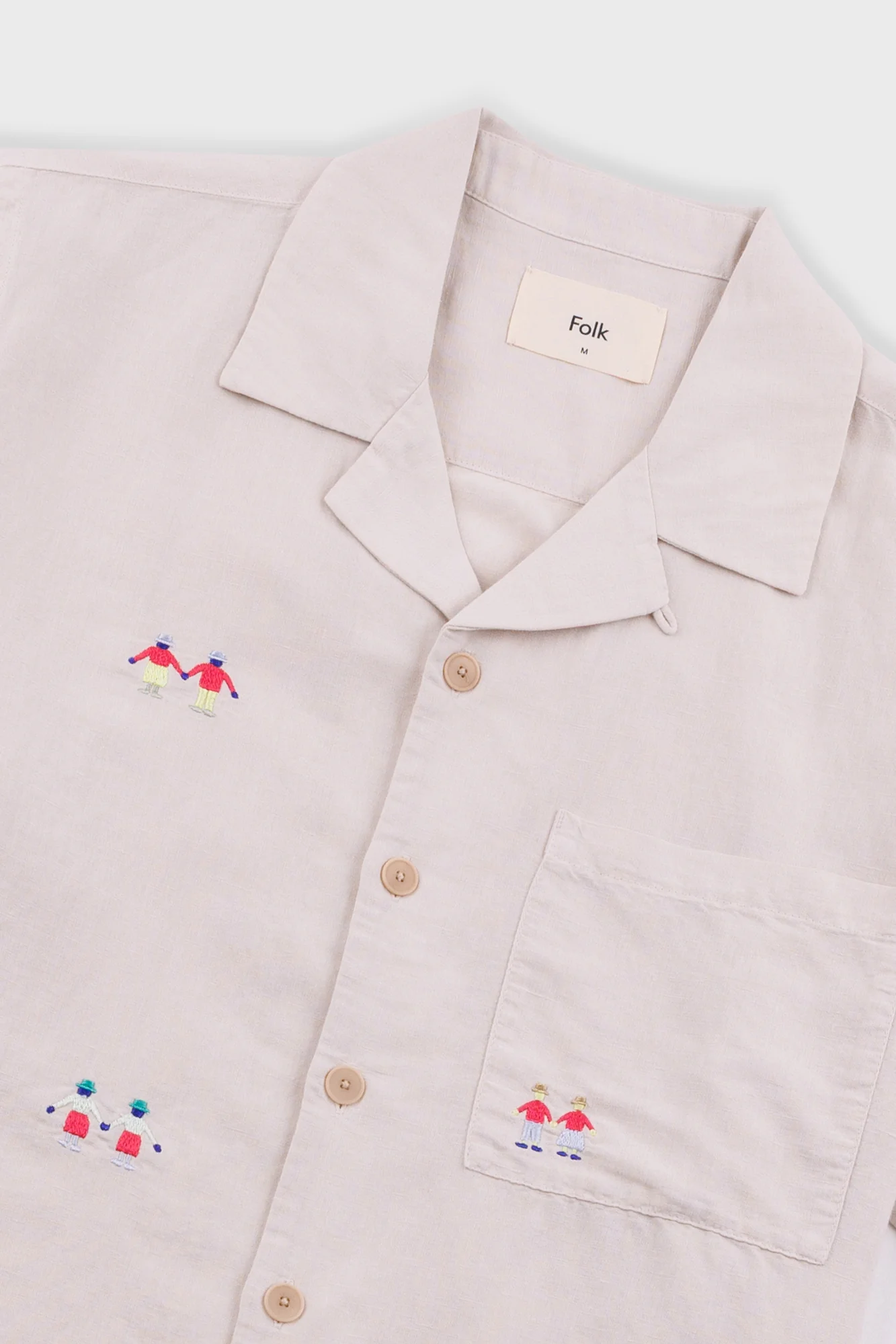 Relaxed Soft Collar Shirt - Ecru Embroidery | END. Exclusive - Image 7