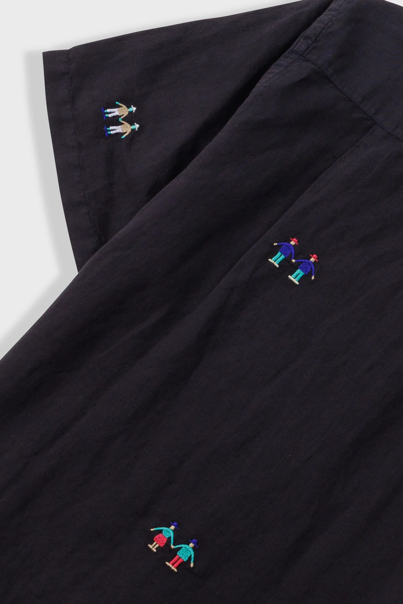 Relaxed Soft Collar Shirt - Soft Black Embroidery | END. Exclusive - Image 4