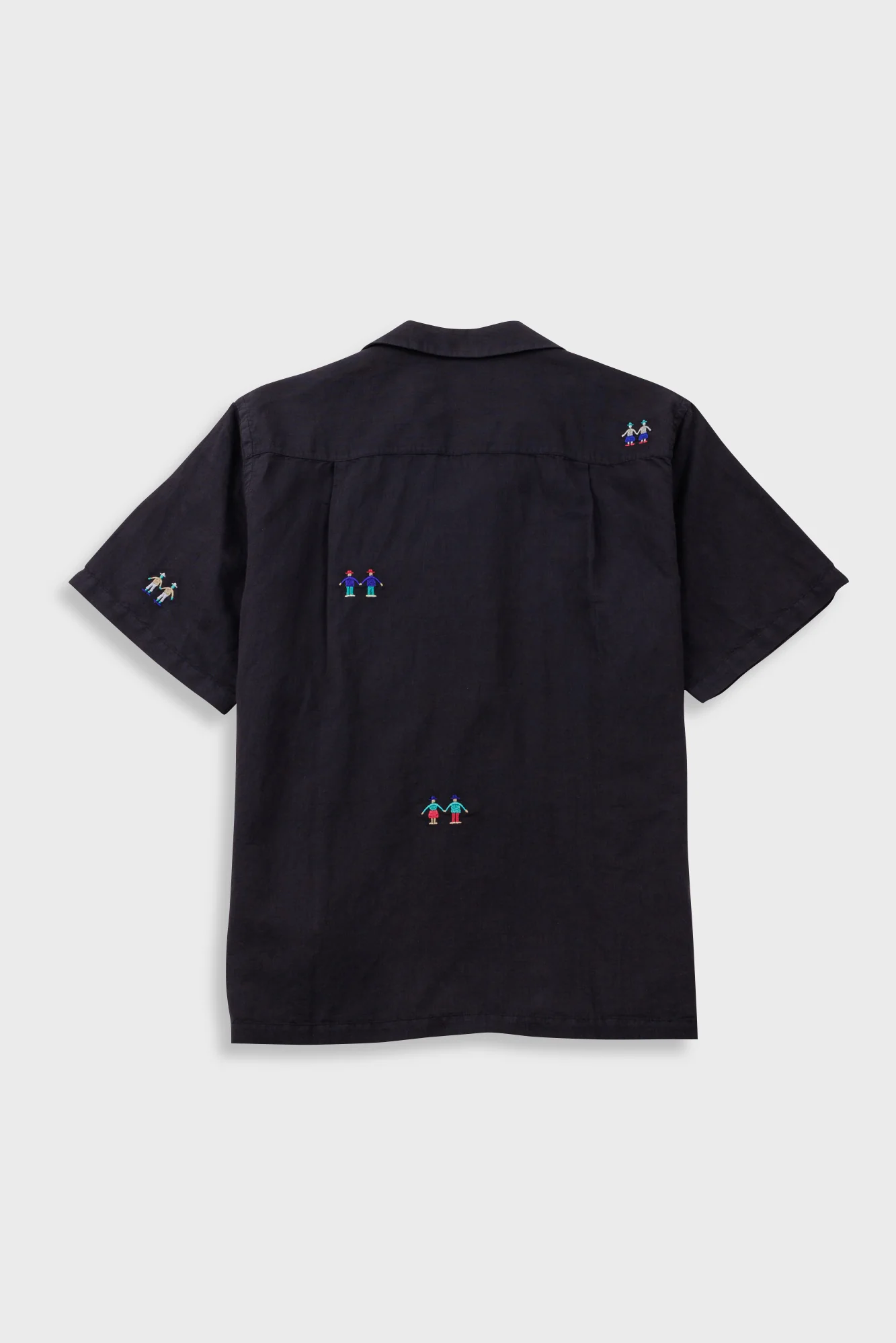 Relaxed Soft Collar Shirt - Soft Black Embroidery | END. Exclusive - Image 8