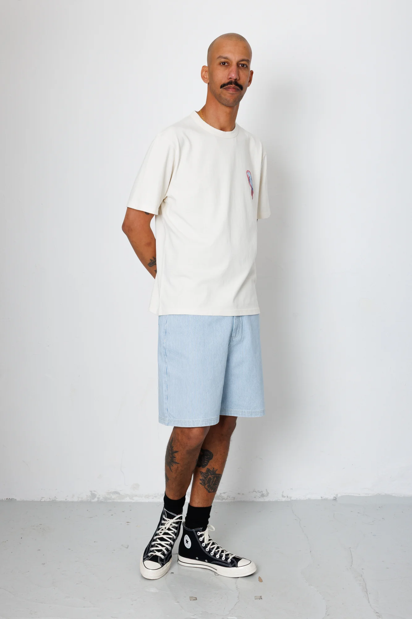 Relaxed T-Shirt - Ecru Parrot Print | Folk x Goss Brothers - Image 6