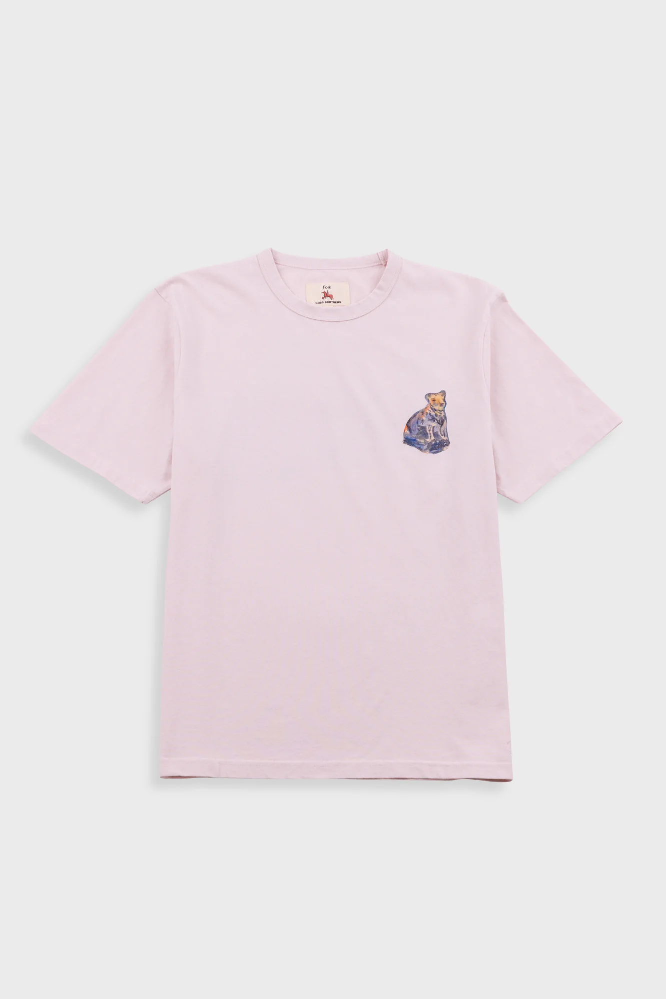 Relaxed T-Shirt - Light Pink Jungle Cat | Folk x Goss Brothers