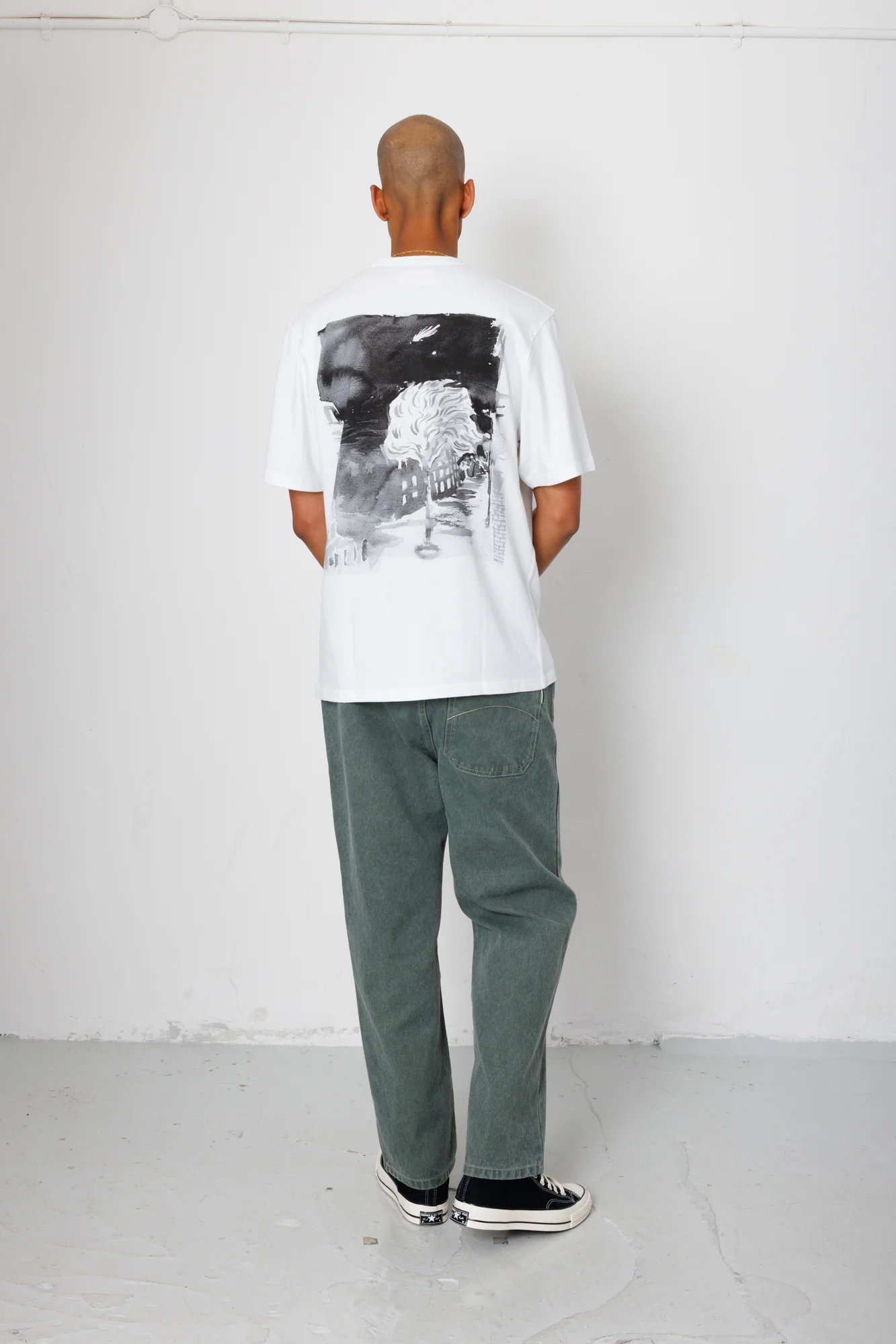 Relaxed T-Shirt - White Comet | Folk x Goss Brothers - Image 11