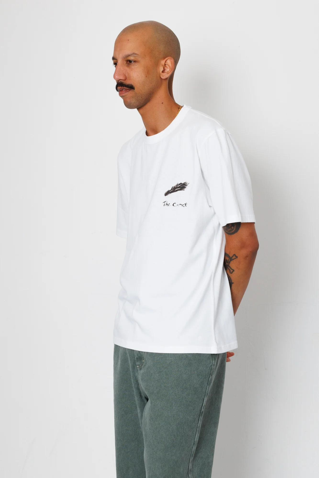 Relaxed T-Shirt - White Comet | Folk x Goss Brothers - Image 4