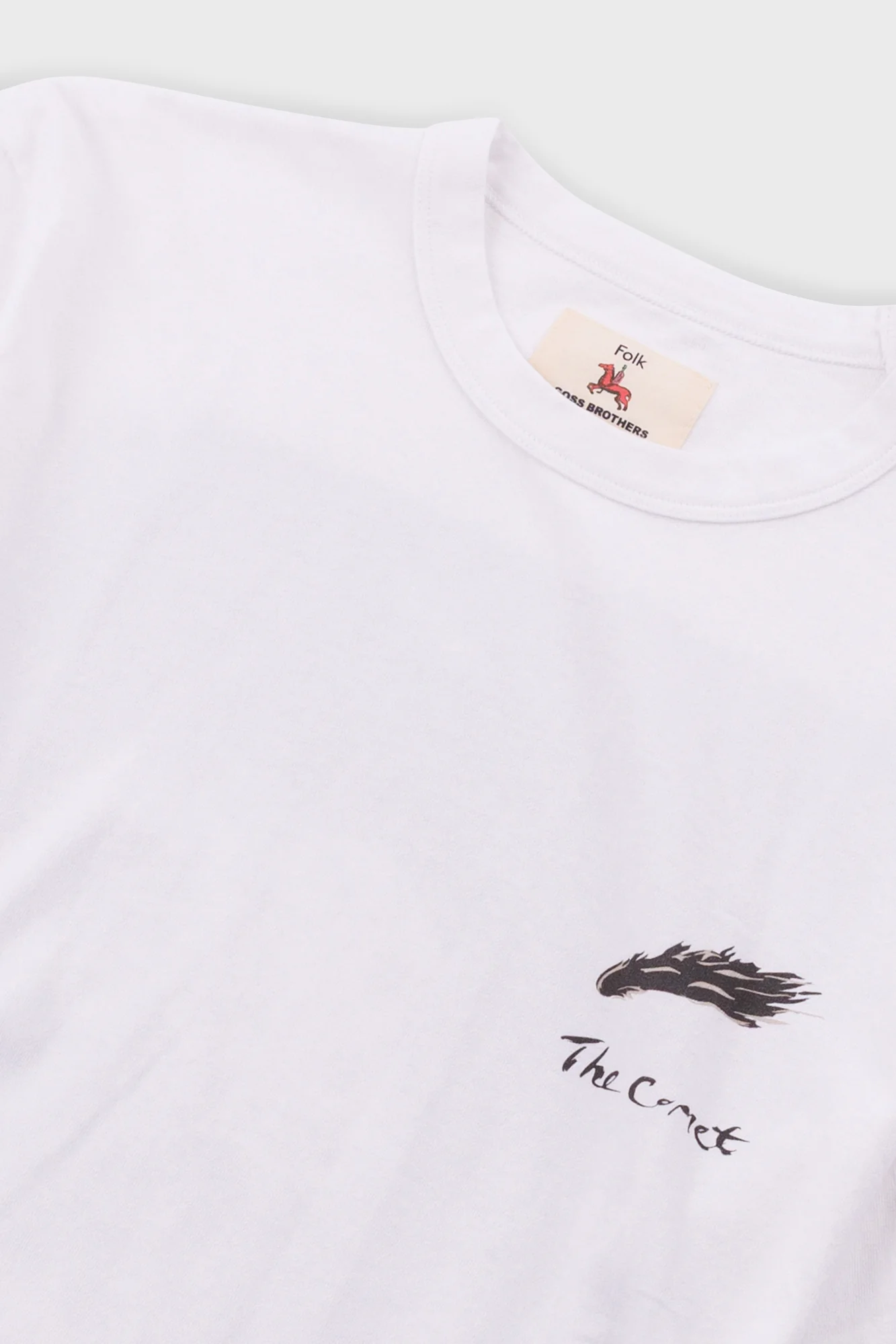 Relaxed T-Shirt - White Comet | Folk x Goss Brothers - Image 5